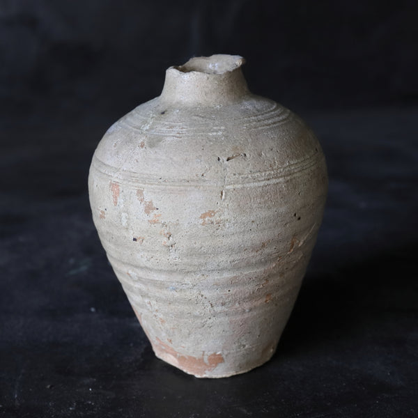 中国アンティーク 灰釉瓶子
