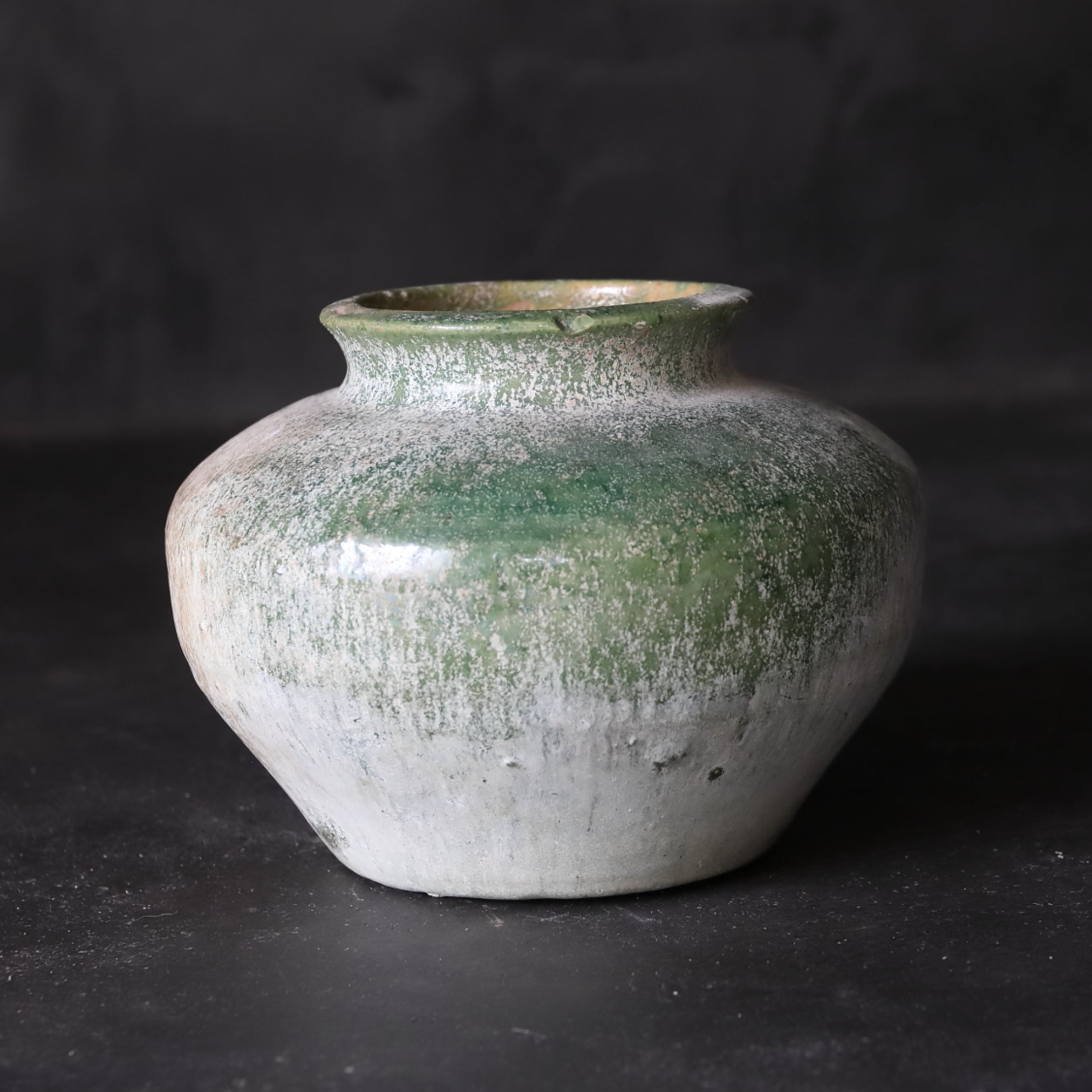 green glazed jar Han Dynasty/206BCE-220CE