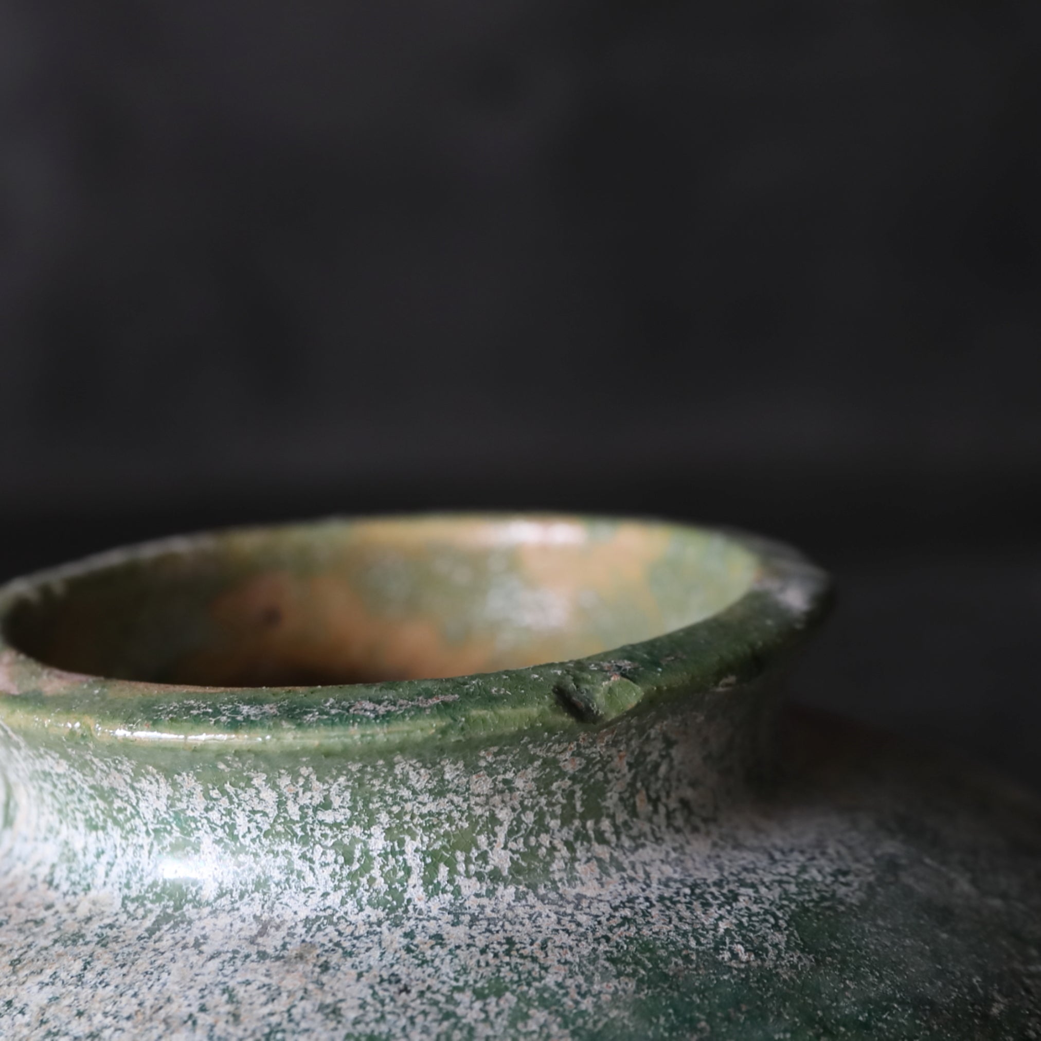 green glazed jar Han Dynasty/206BCE-220CE