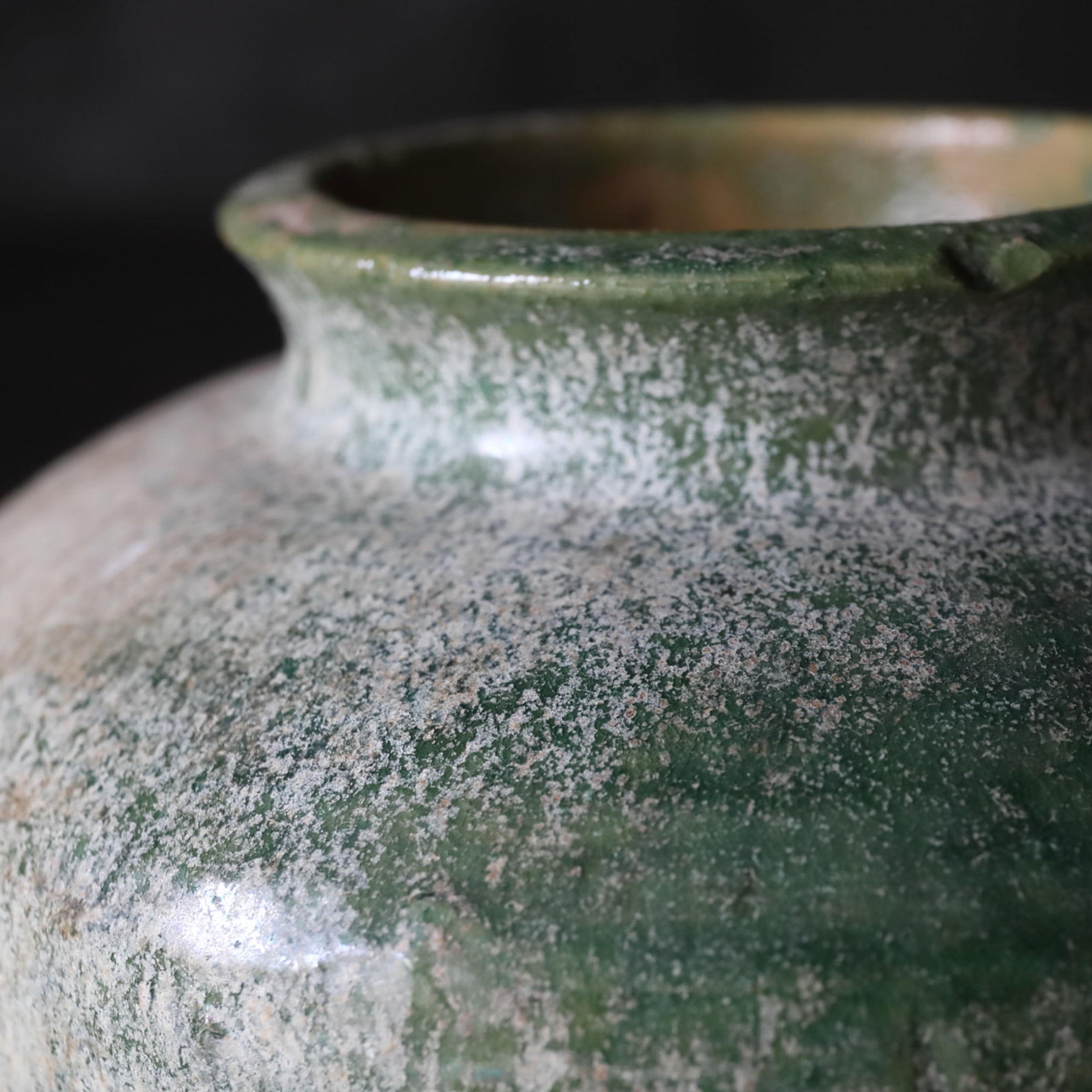 green glazed jar Han Dynasty/206BCE-220CE