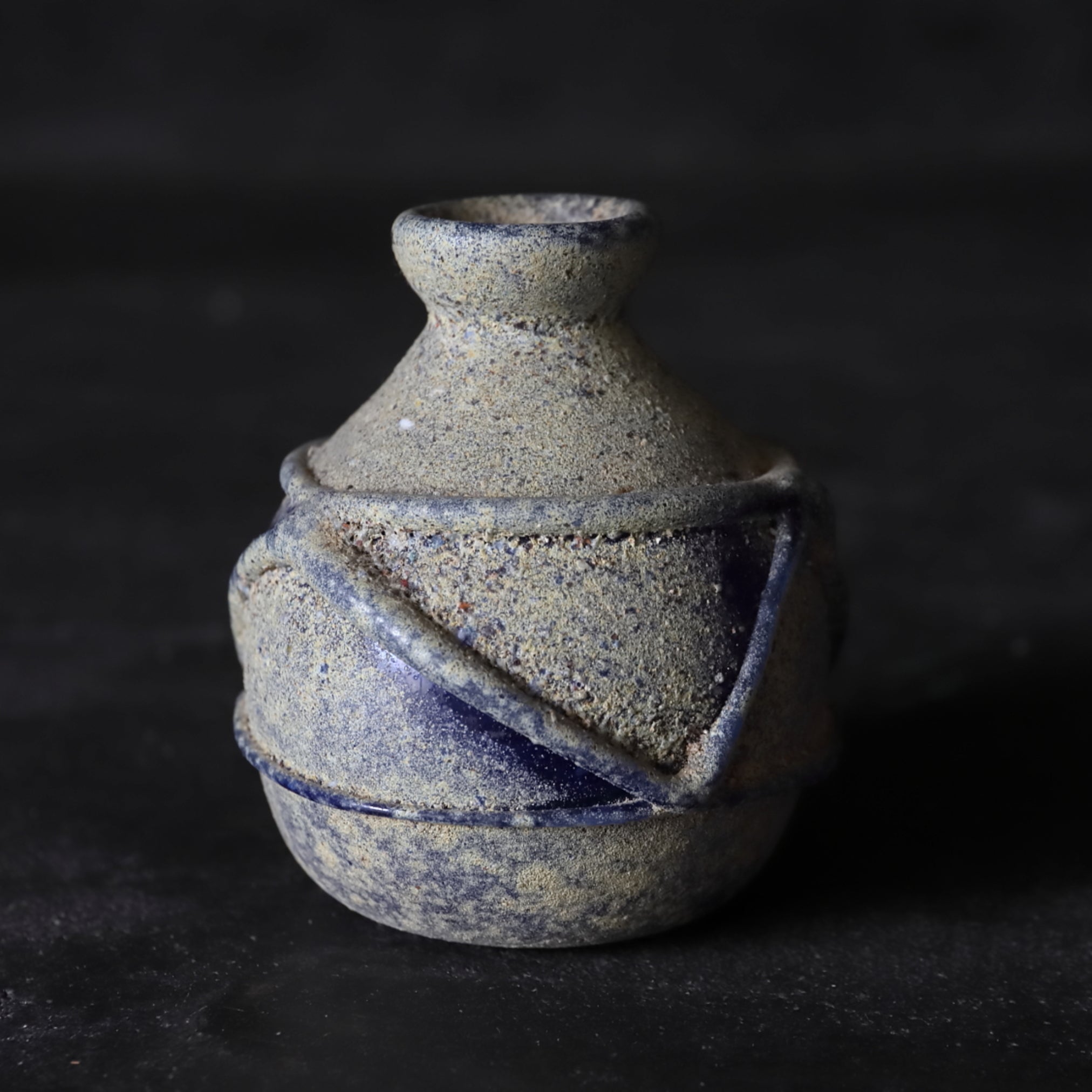 Ancient Roman glass small bottle before the 3rd century