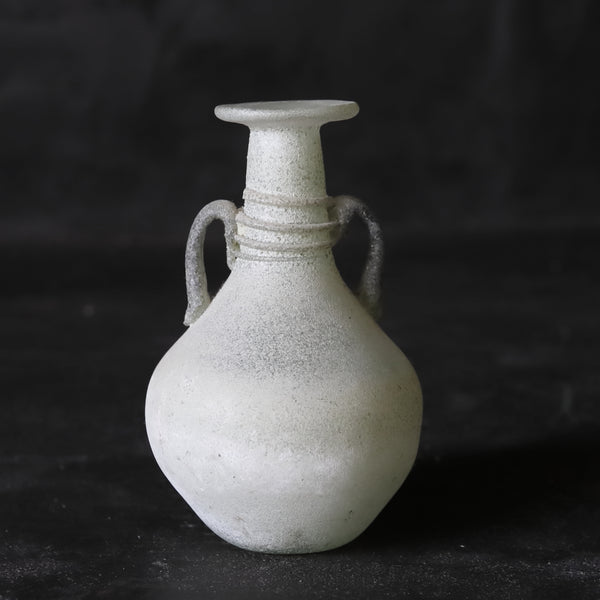 古罗马双耳玻璃瓶 3世纪以前