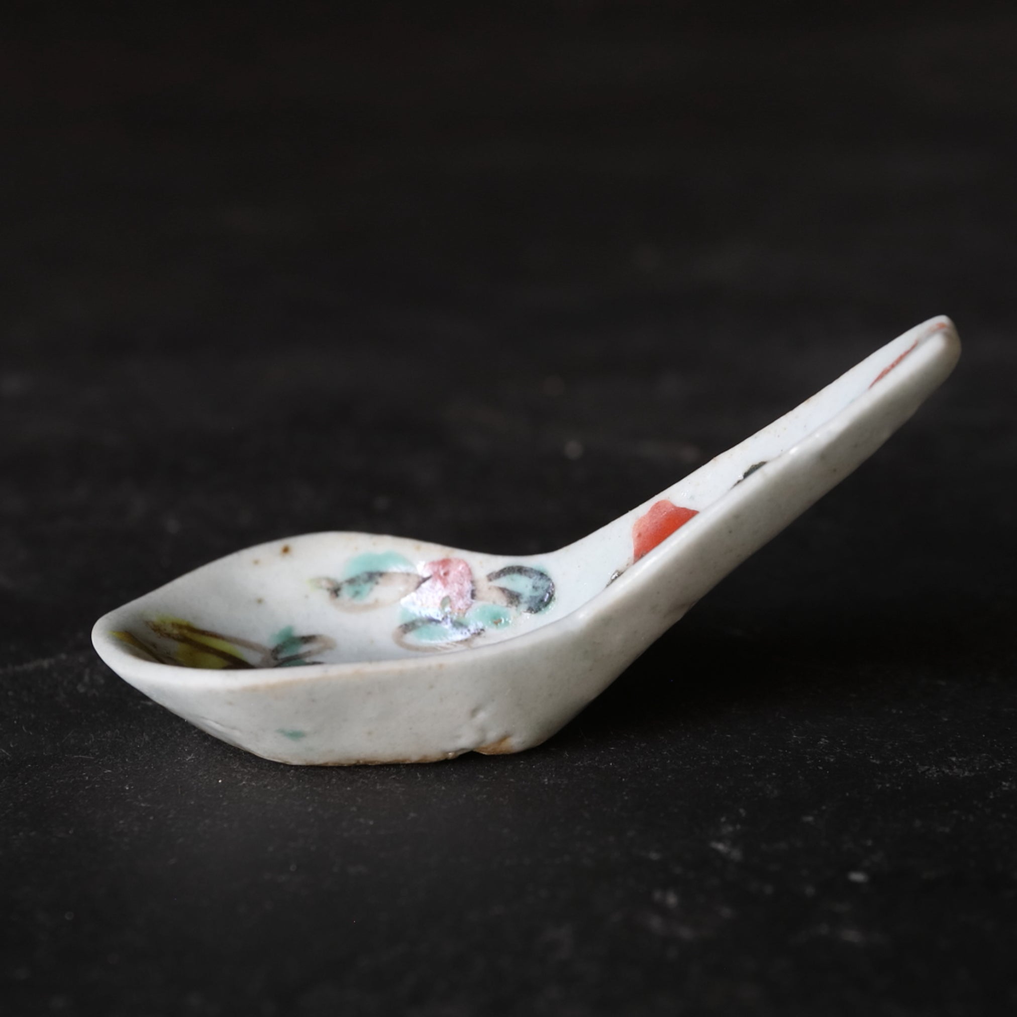 Chinese Antique Spoon with powder pigment Qing Dynasty/1616-1911CE