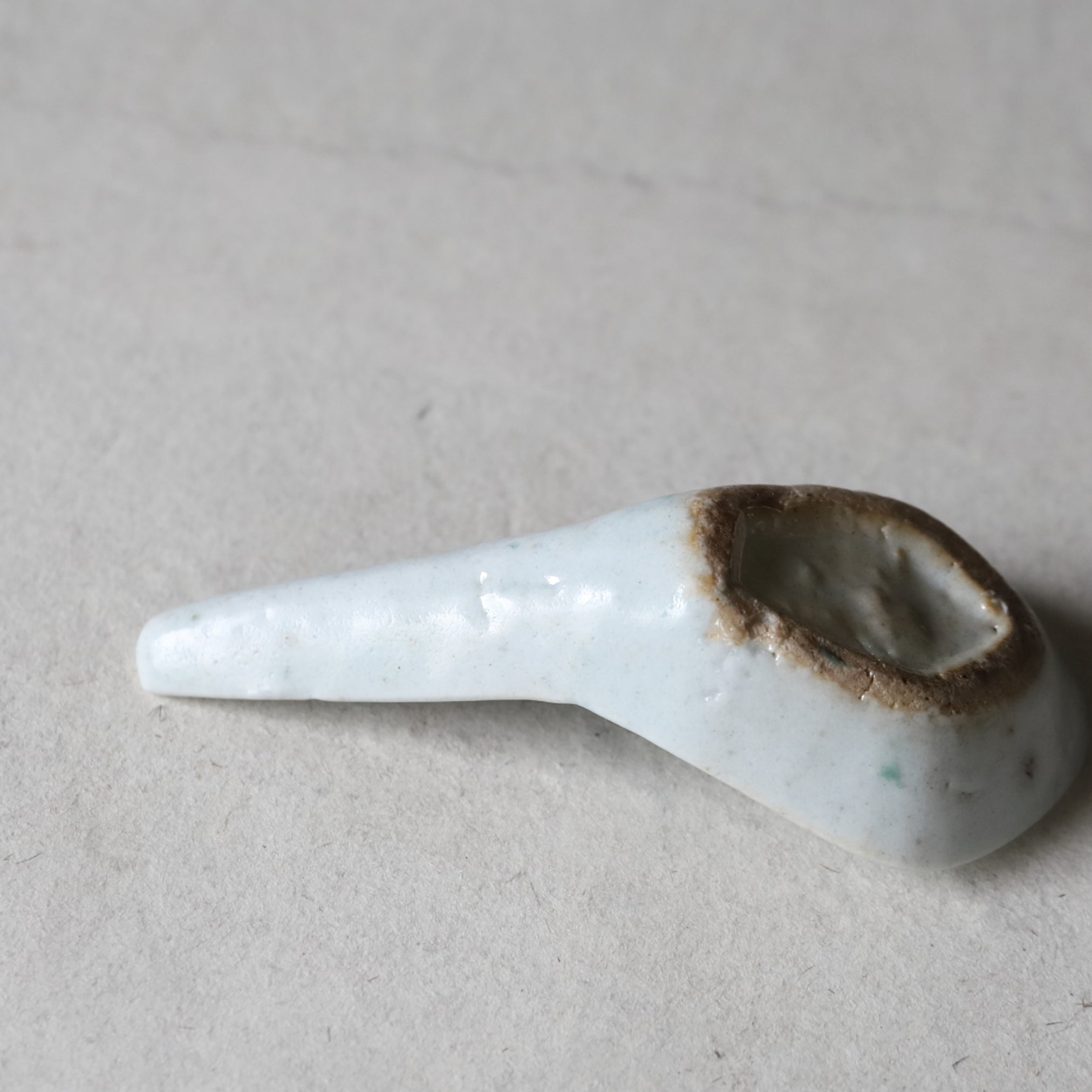 Chinese Antique Spoon with powder pigment Qing Dynasty/1616-1911CE