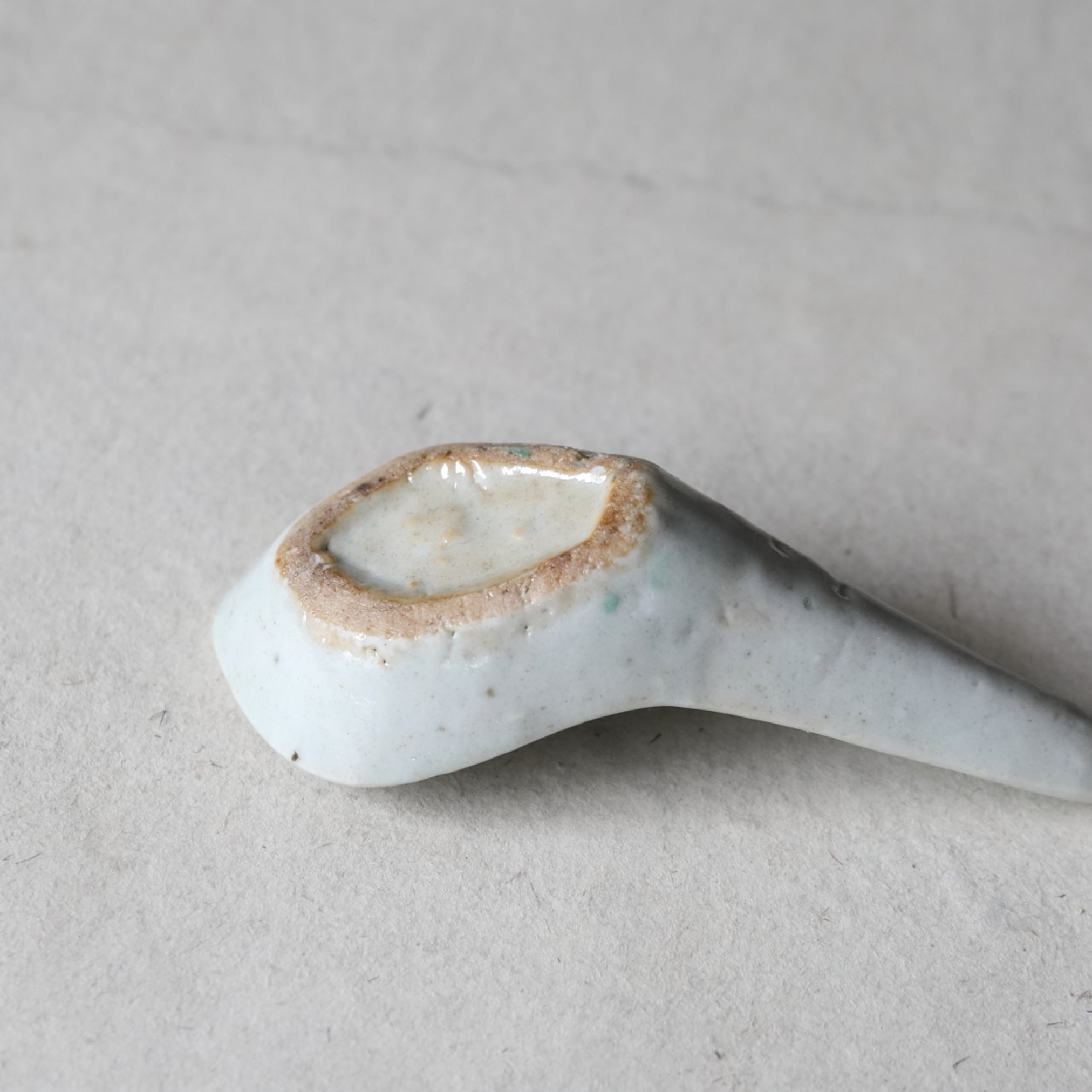 Chinese Antique Spoon with powder pigment Qing Dynasty/1616-1911CE