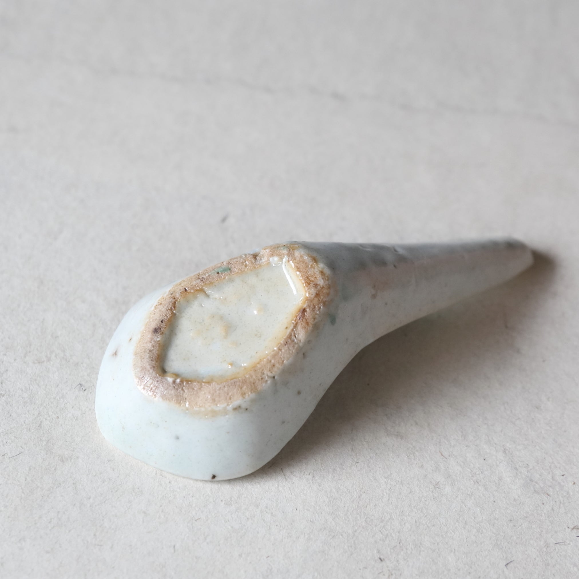 Chinese Antique Spoon with powder pigment Qing Dynasty/1616-1911CE