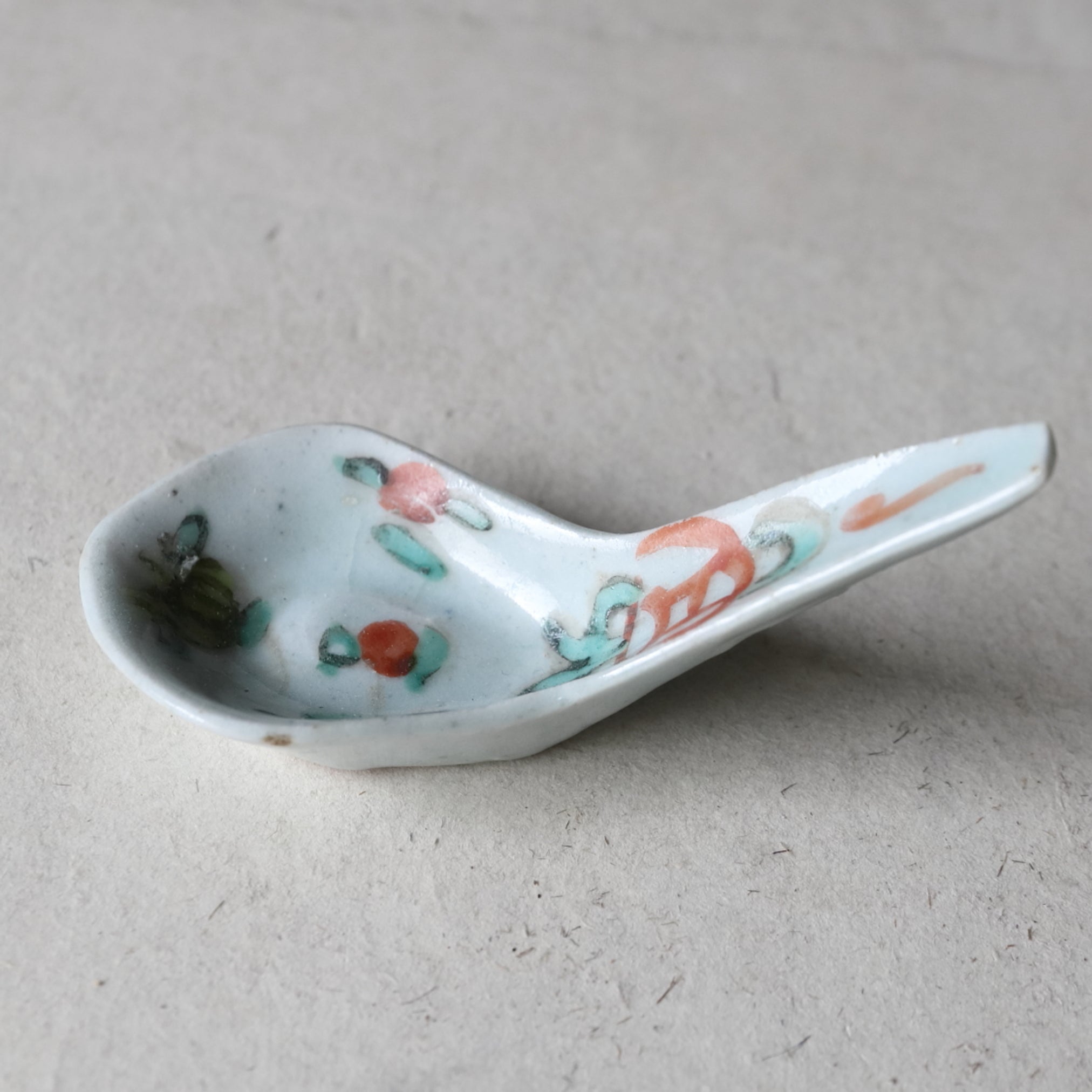 Chinese Antique Spoon with powder pigment Qing Dynasty/1616-1911CE