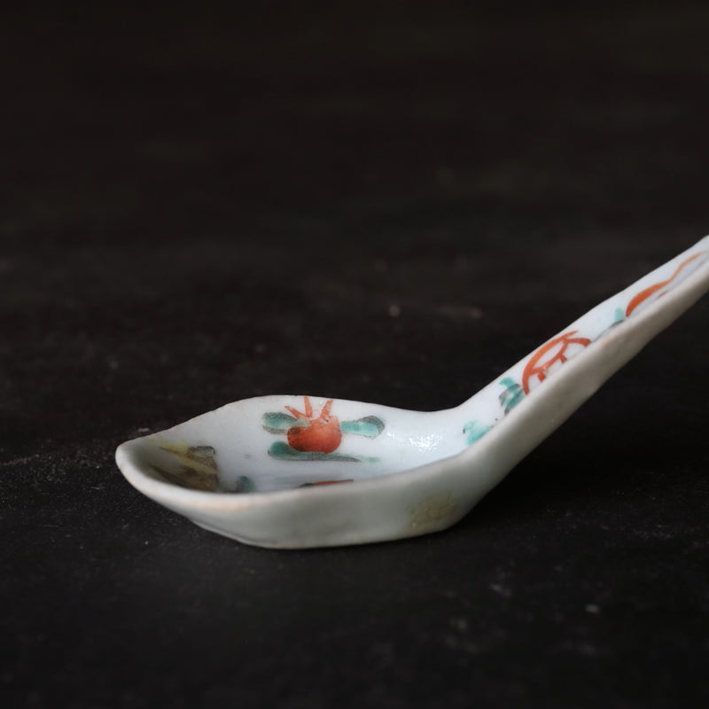 Chinese Antique Spoon with powder pigment Qing Dynasty/1616-1911CE