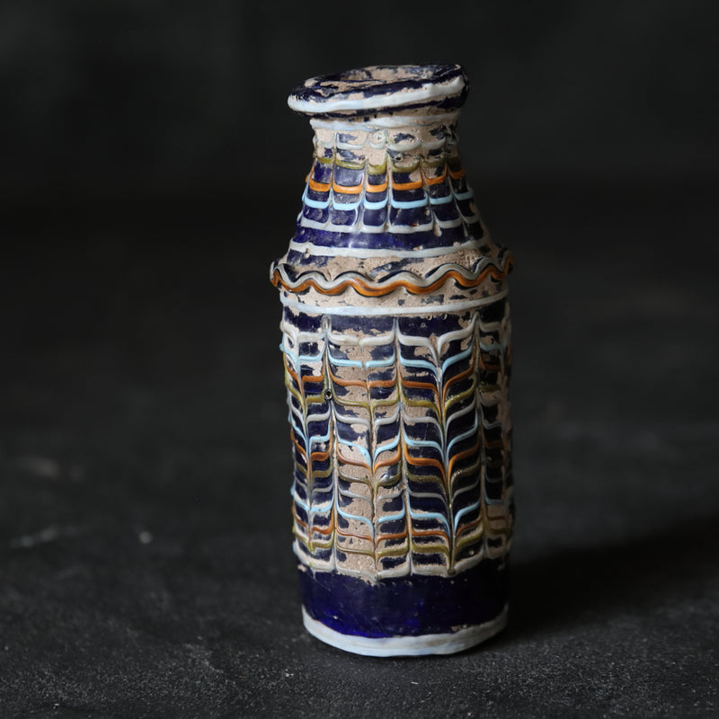 Ancient Roman glass bottle before the 3rd century