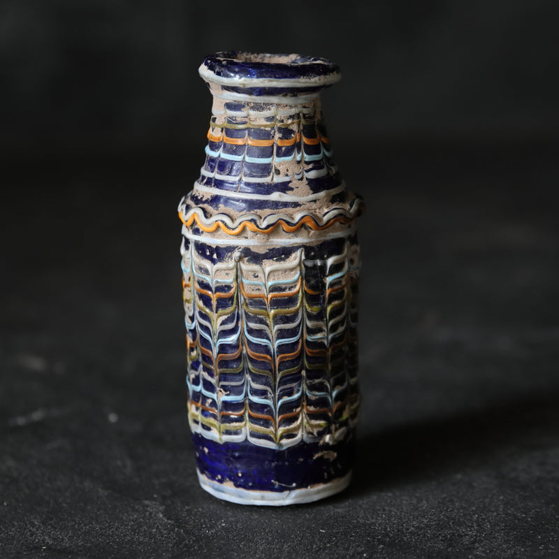 Ancient Roman glass bottle before the 3rd century