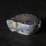 Korean Antique Lapis Lazuli Glaze Carp Fish Shaped Water Drop Joseon Dynasty/1392-1897CE