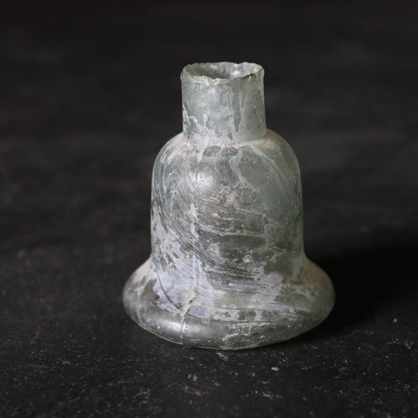 Dutch antique Ink bottle of excavated glass  16th-19th century