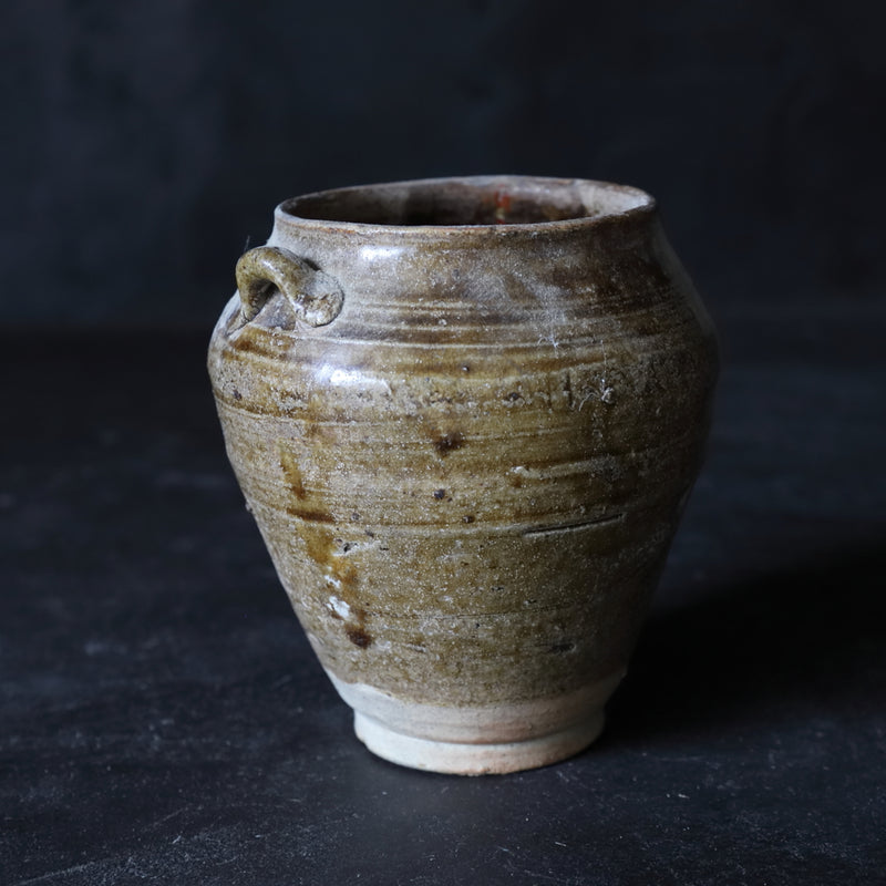 Ko-Seto Iron Pigment Small Pot Edo/1603-1867CE