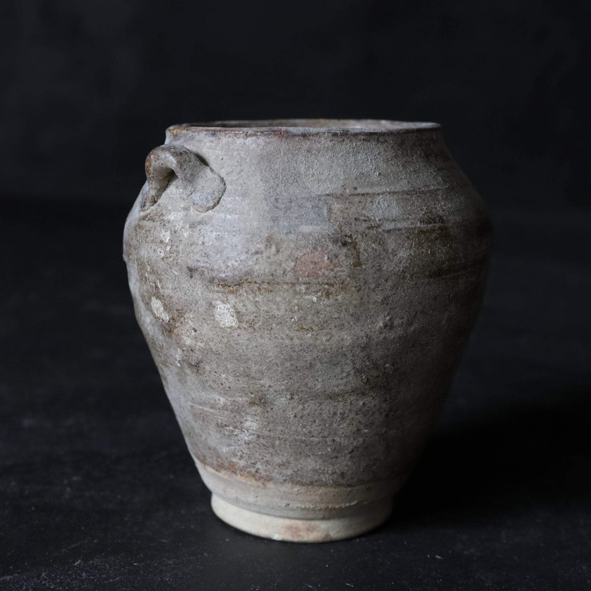 Ko-Seto Iron Pigment Small Pot Edo/1603-1867CE