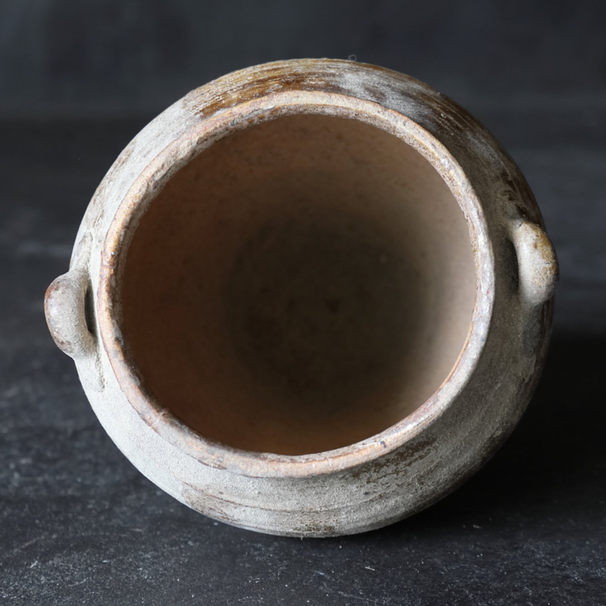 Ko-Seto Iron Pigment Small Pot Edo/1603-1867CE