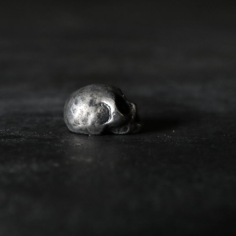 Skull Pure Silver Netsuke