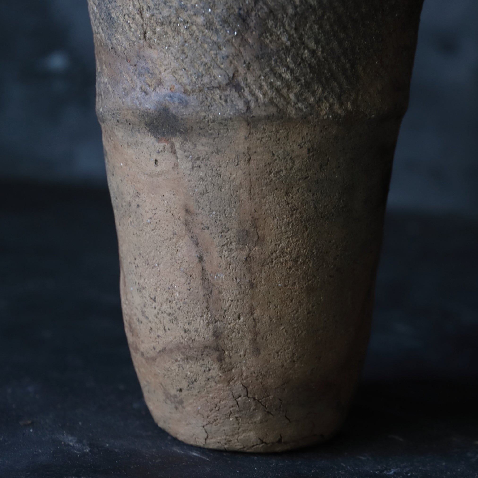 Jomon pottery deep bowl with decoration b Jomon/10000-300BCE