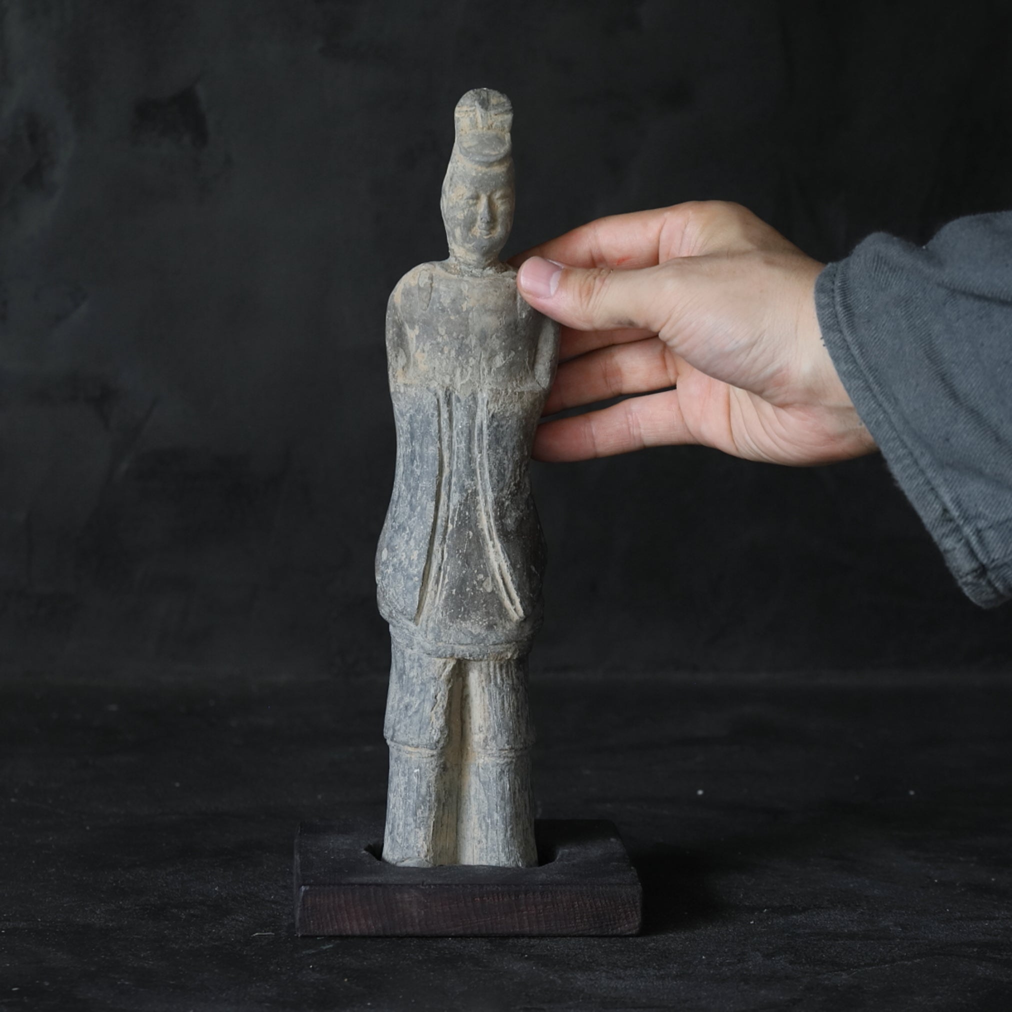 Gray pottery figure 3rd-12th centuries