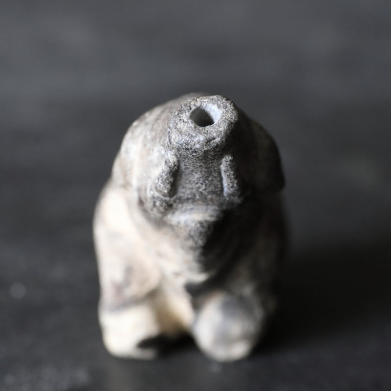 Korean Antique stone carved pig statue Joseon Dynasty/1392-1897CE