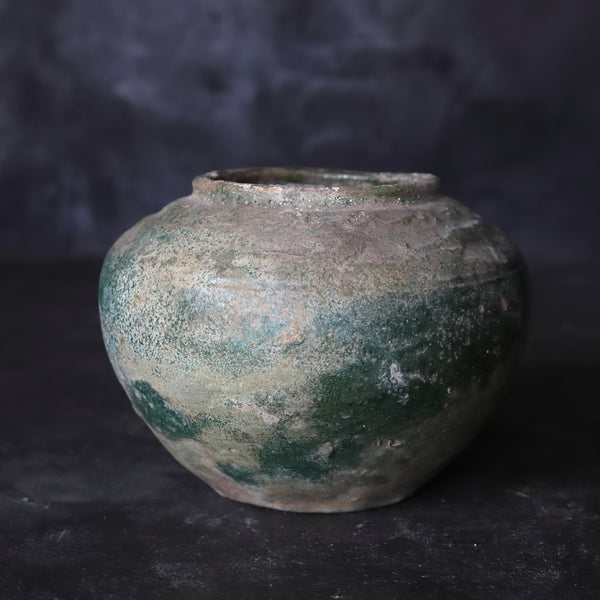 緑釉壺 漢王朝時代/206BCE-220CE