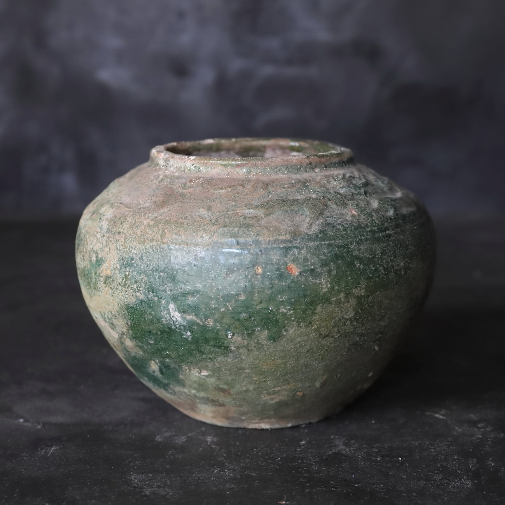 green glazed jar Han Dynasty/206BCE-220CE