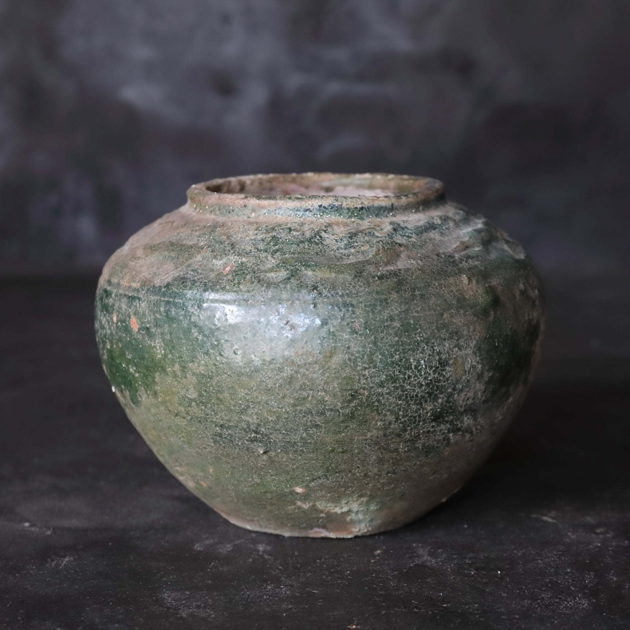 green glazed jar Han Dynasty/206BCE-220CE