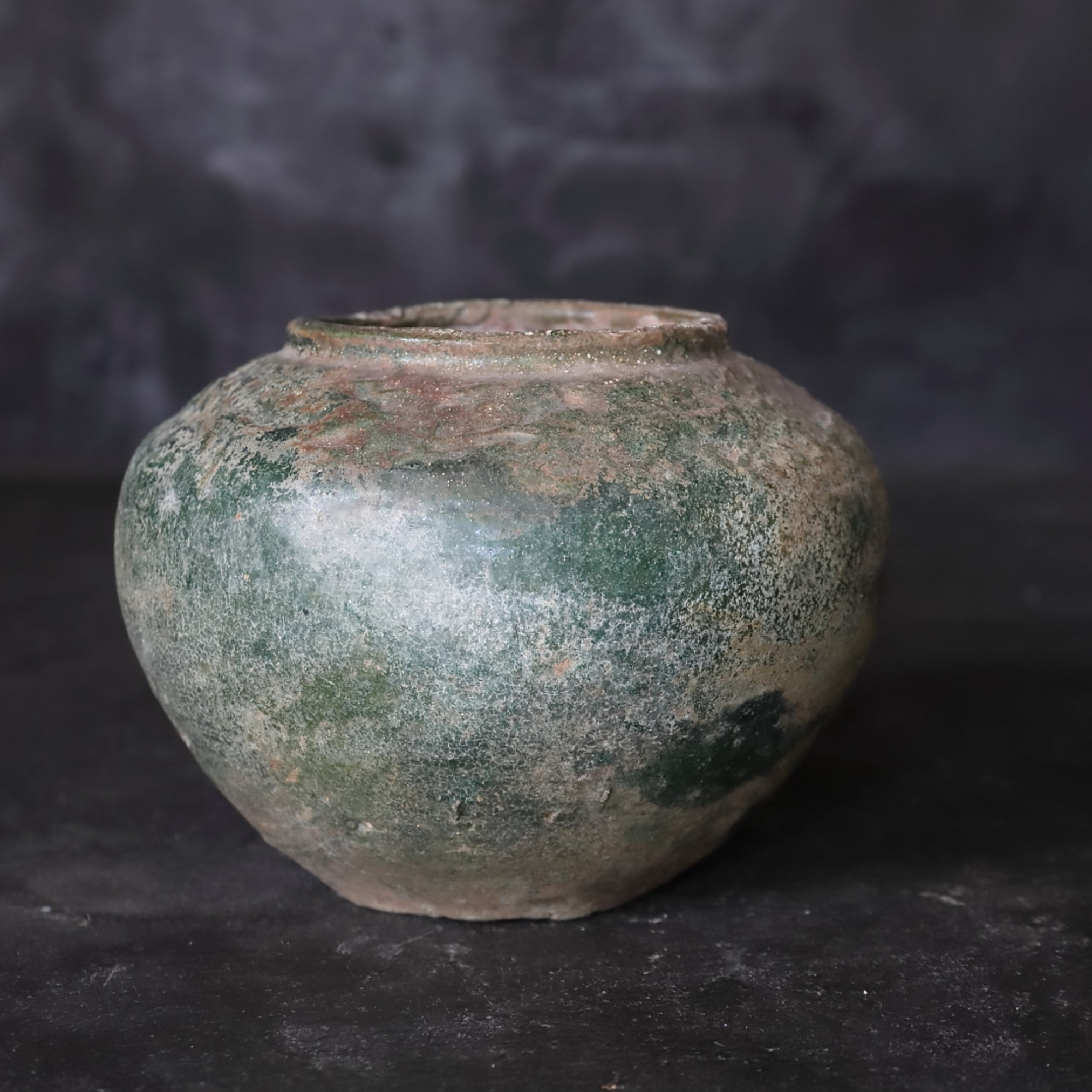 green glazed jar Han Dynasty/206BCE-220CE