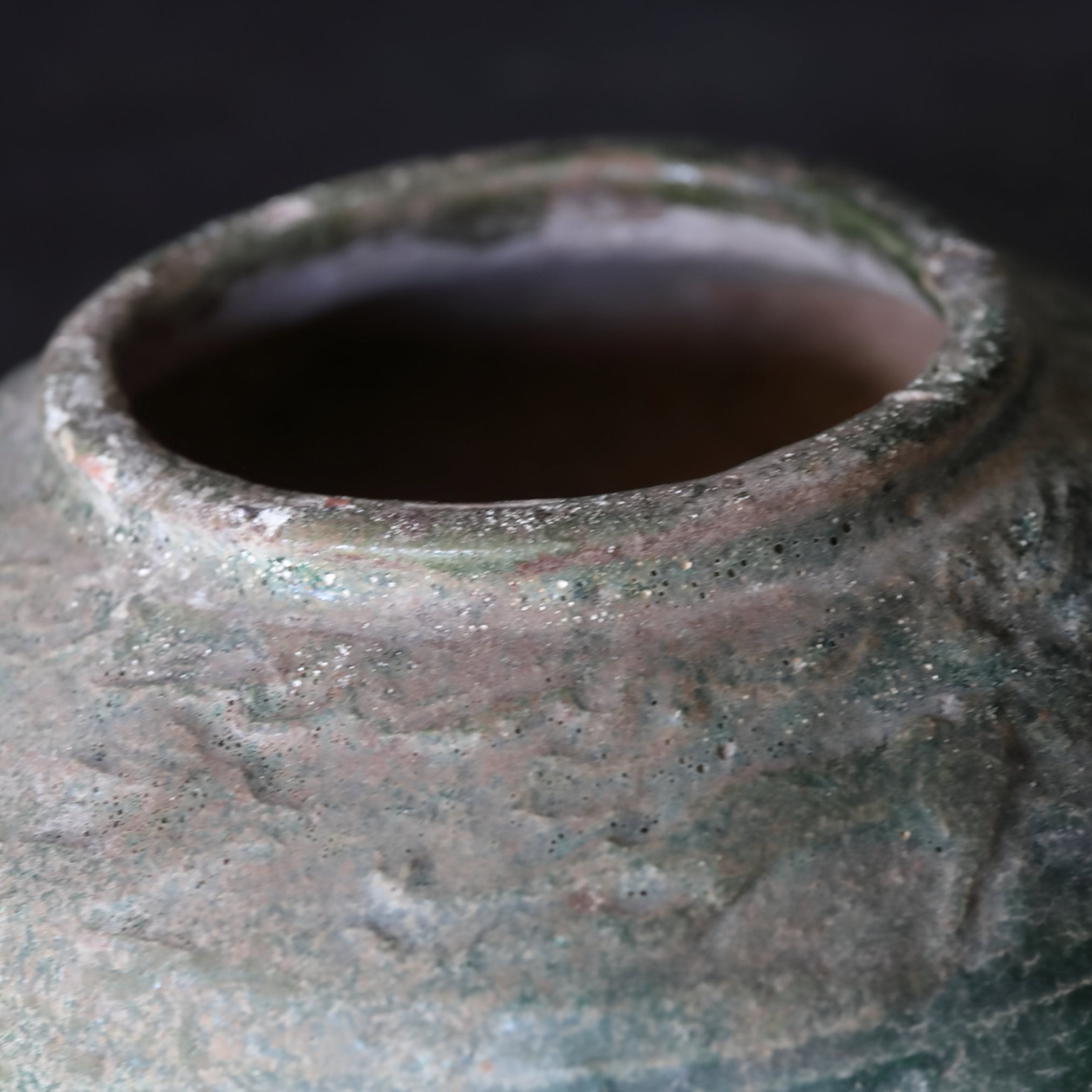 green glazed jar Han Dynasty/206BCE-220CE