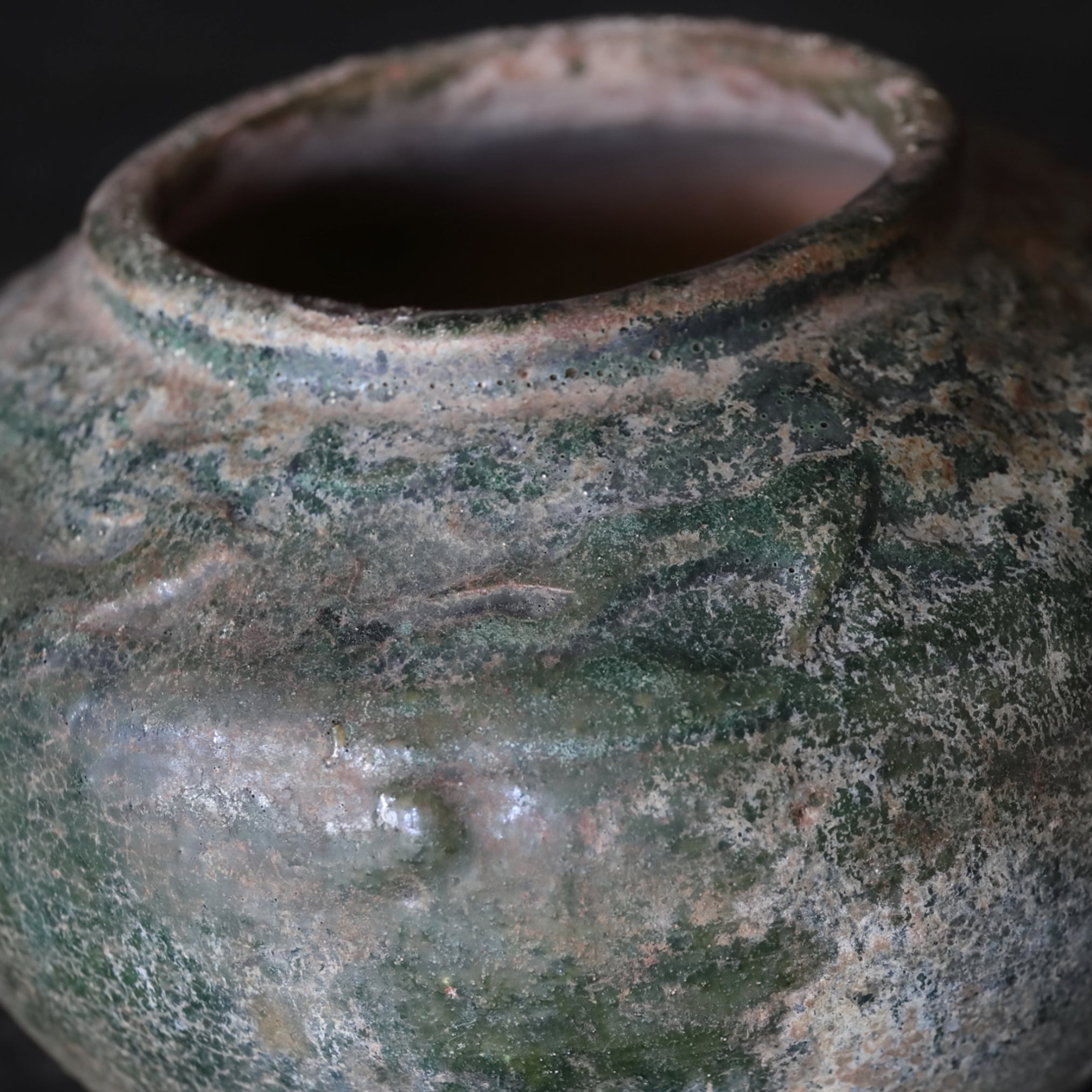 green glazed jar Han Dynasty/206BCE-220CE