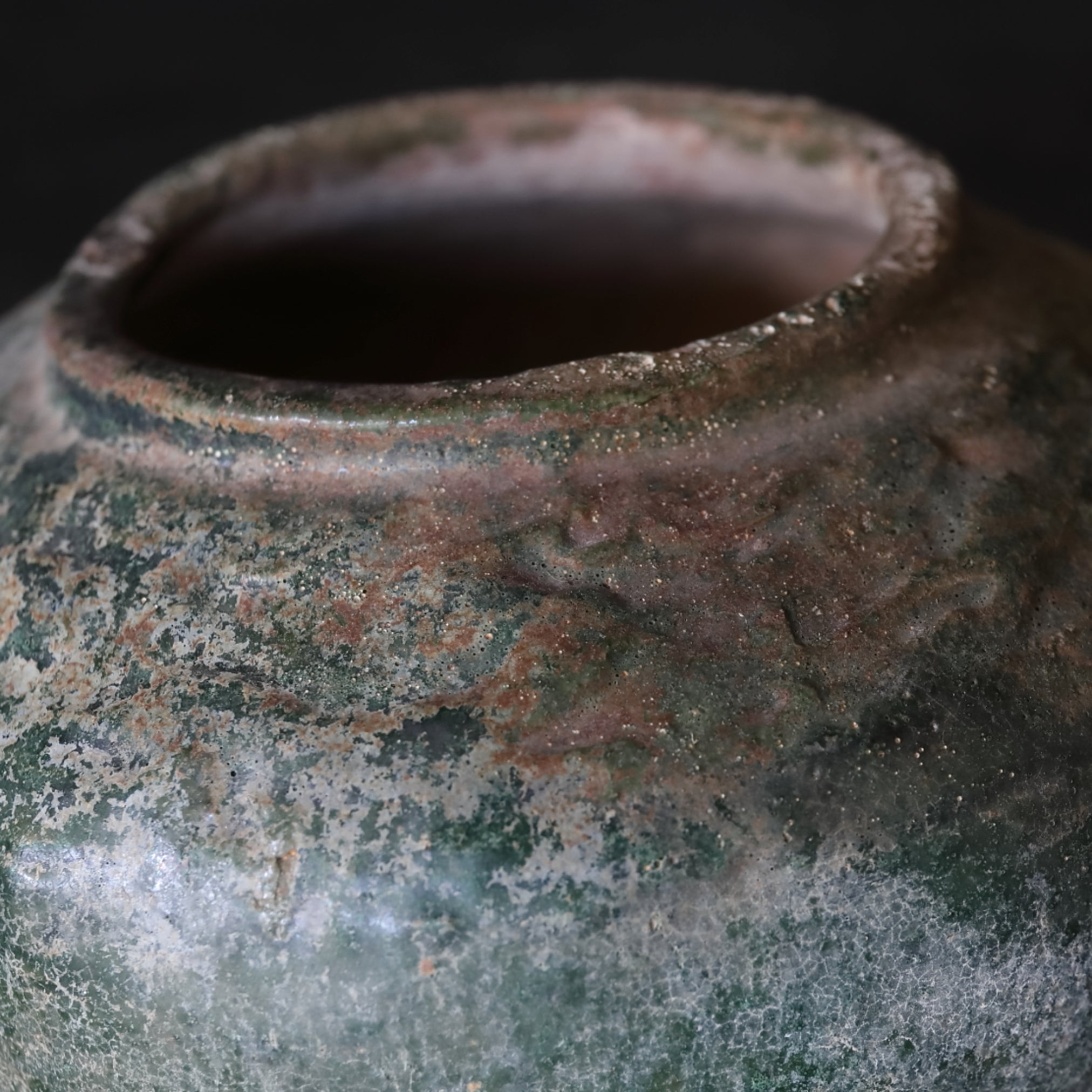 green glazed jar Han Dynasty/206BCE-220CE