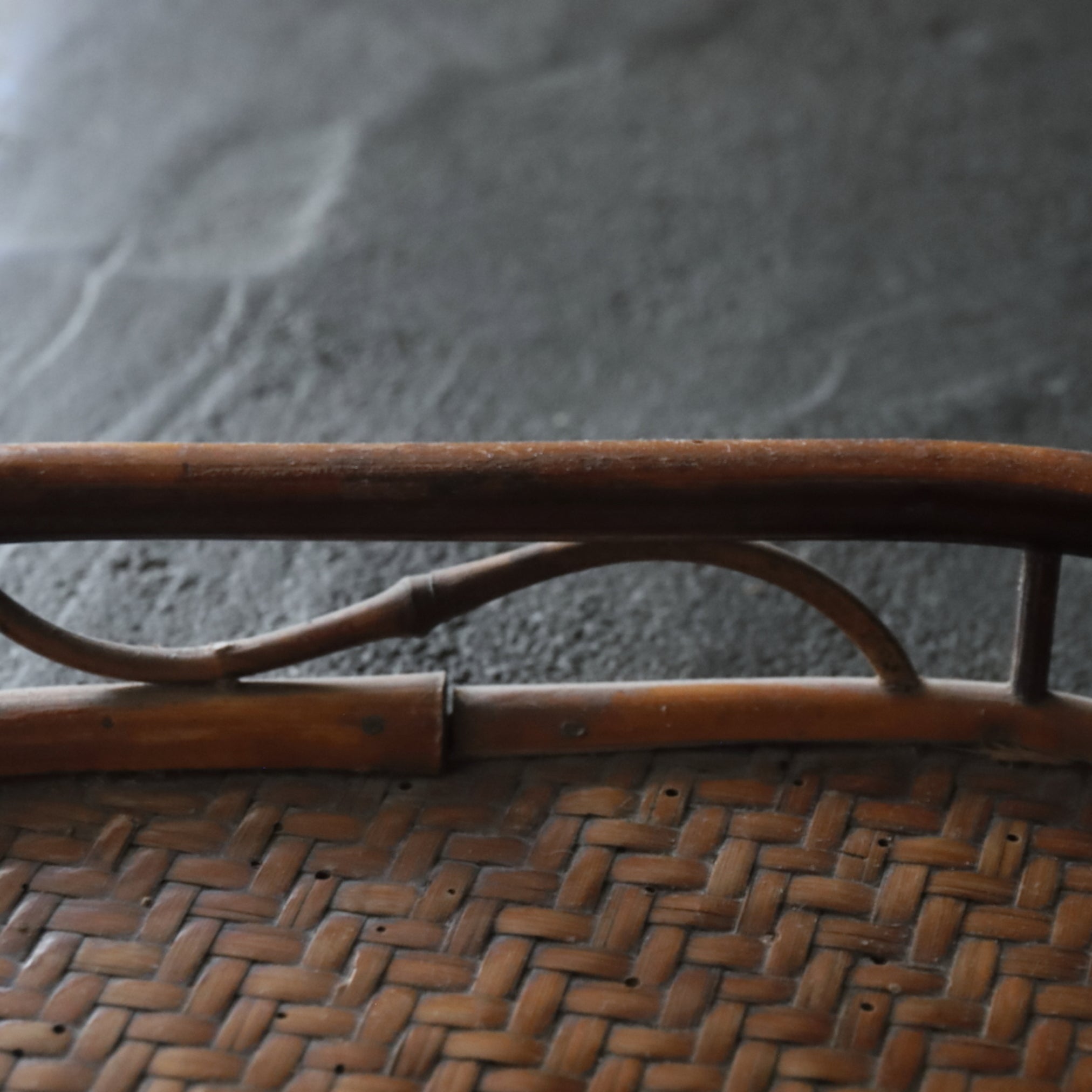 Old bamboo hexagon sencha tray