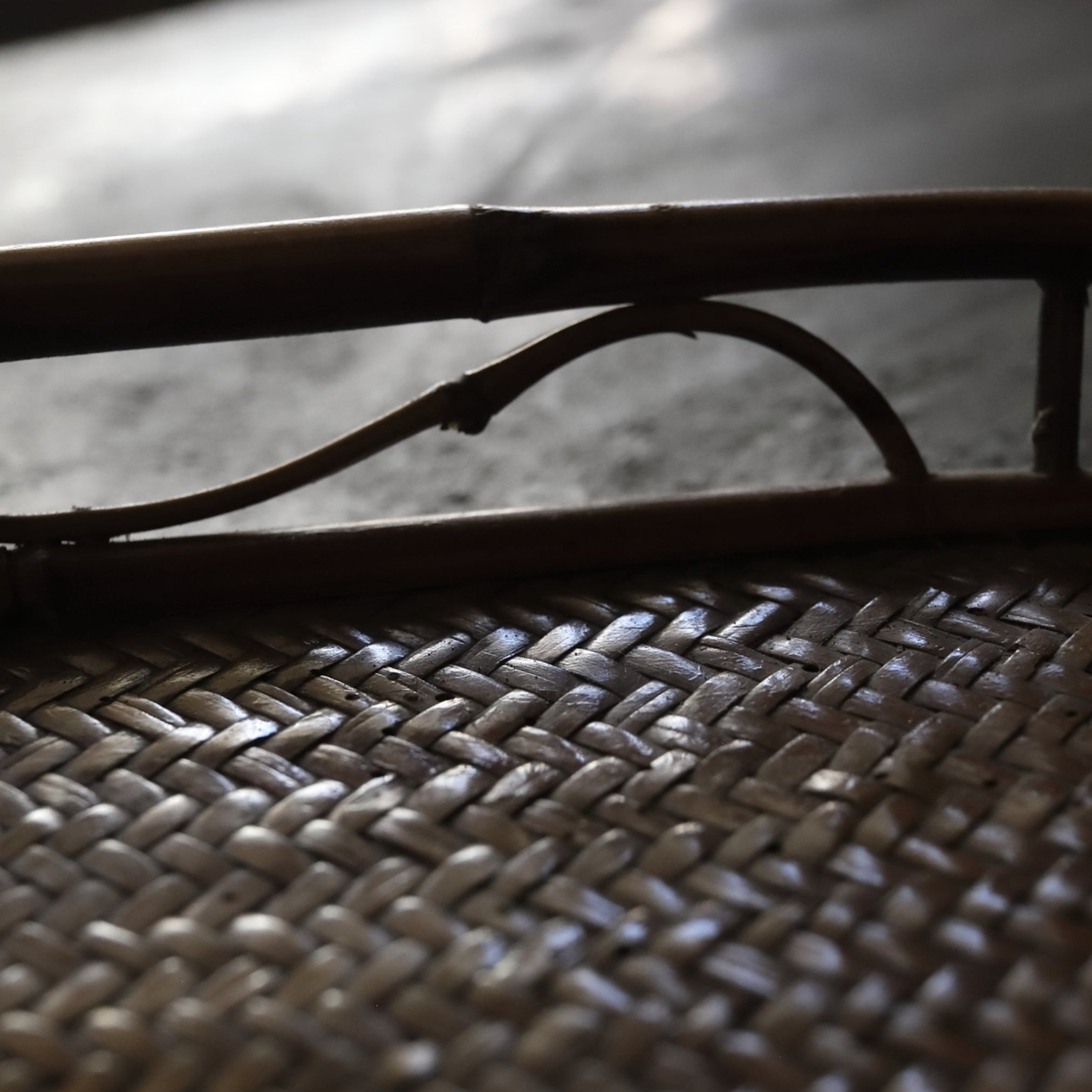 Old bamboo hexagon sencha tray