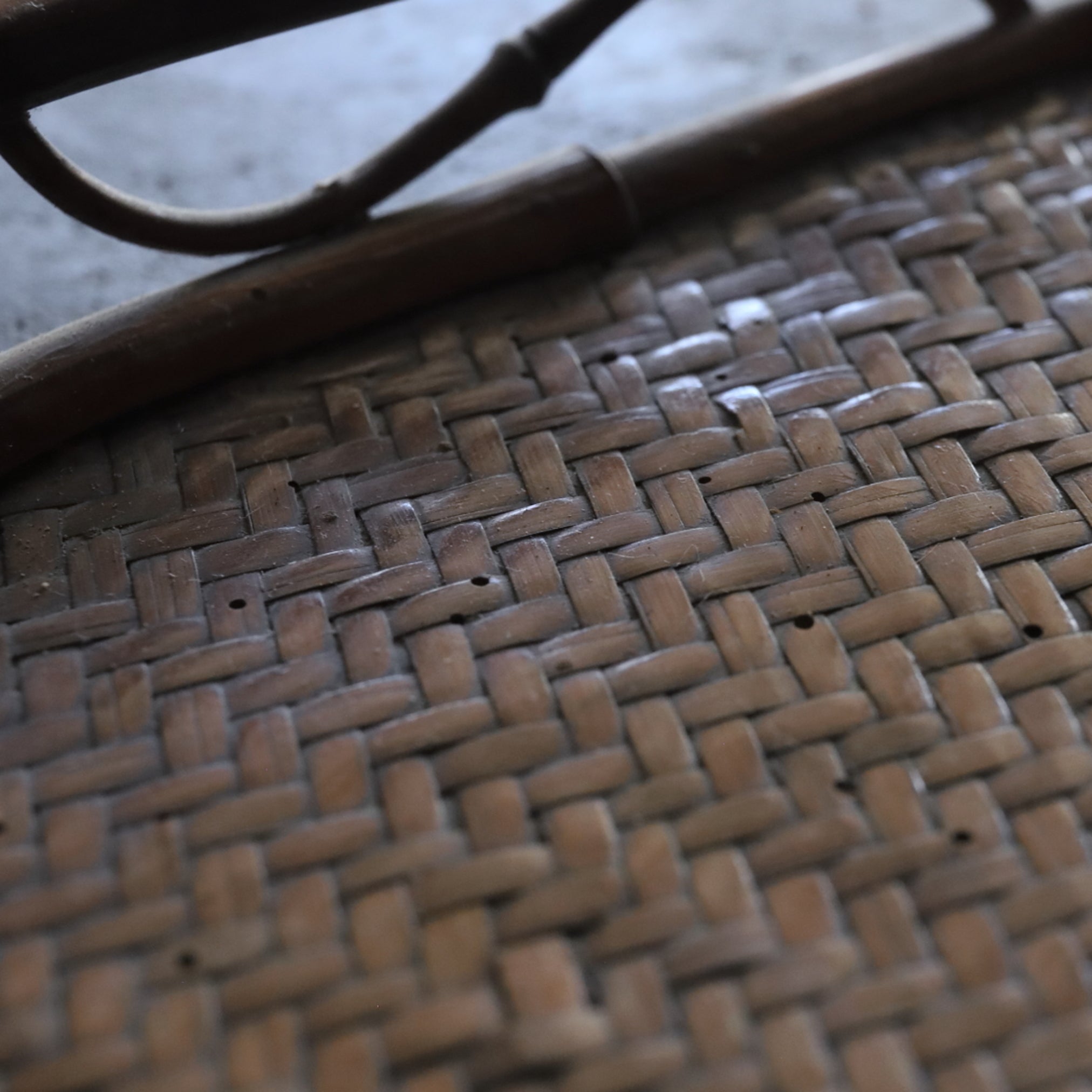 Old bamboo hexagon sencha tray