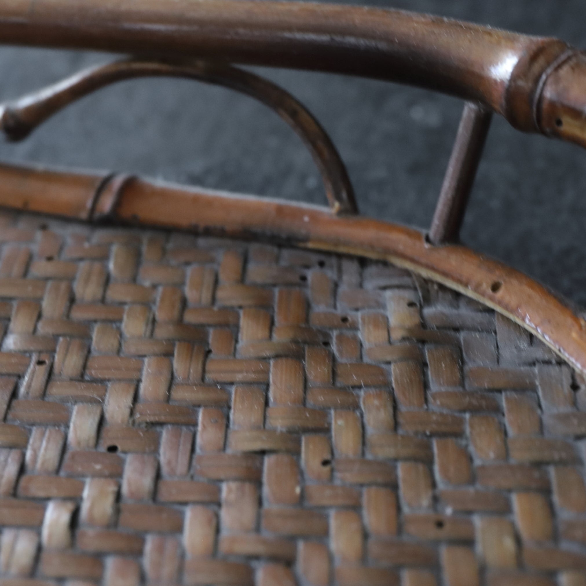 Old bamboo hexagon sencha tray