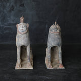 A pair of burial figures from Hokuqi 3rd-12th centuries