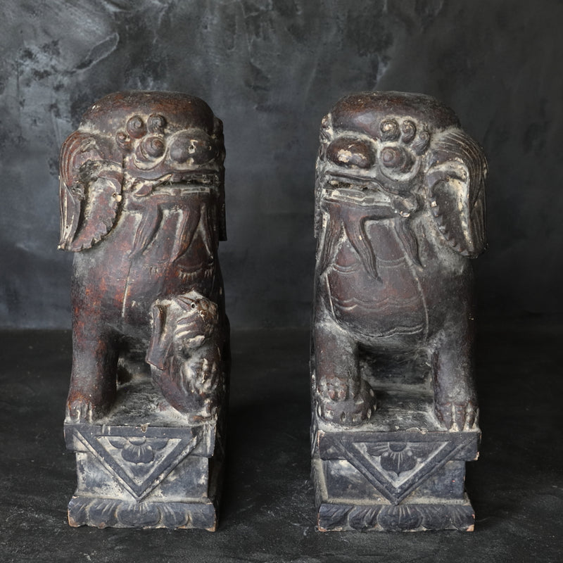GUARDIAN LION-DOG, Pair, Joseon Dynasty（1392–1897CE）
