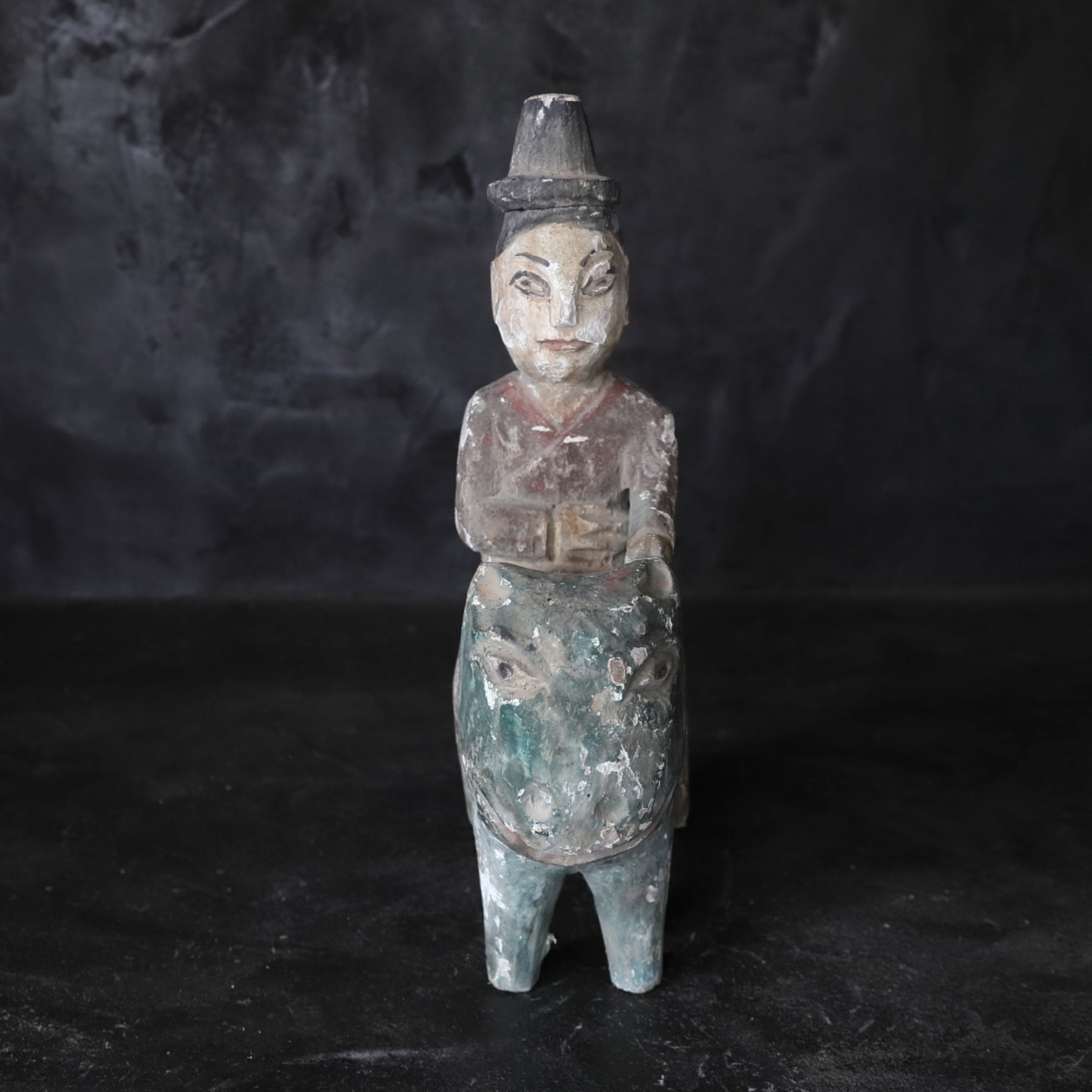 Korean Antique wooden statue a Joseon Dynasty/1392-1897CE