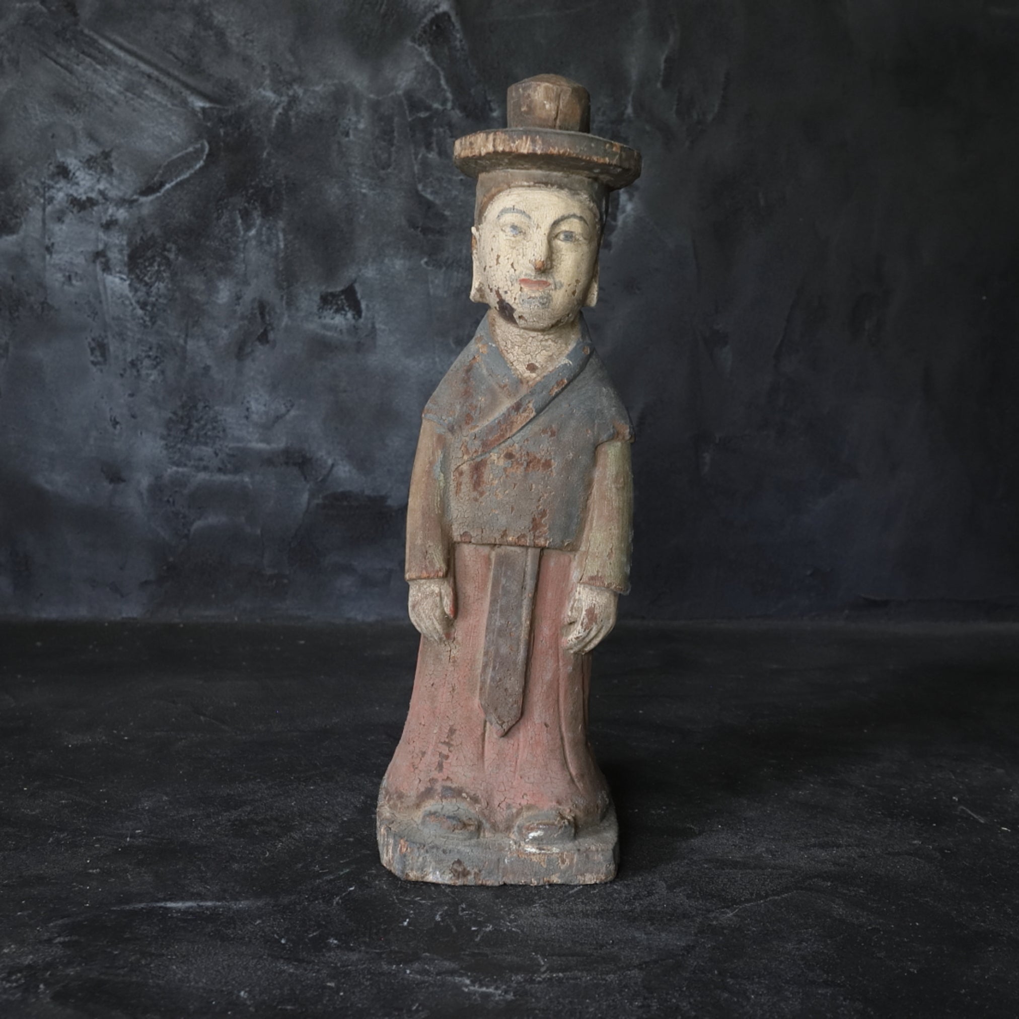 Korean Antique wooden statue b Joseon Dynasty/1392-1897CE