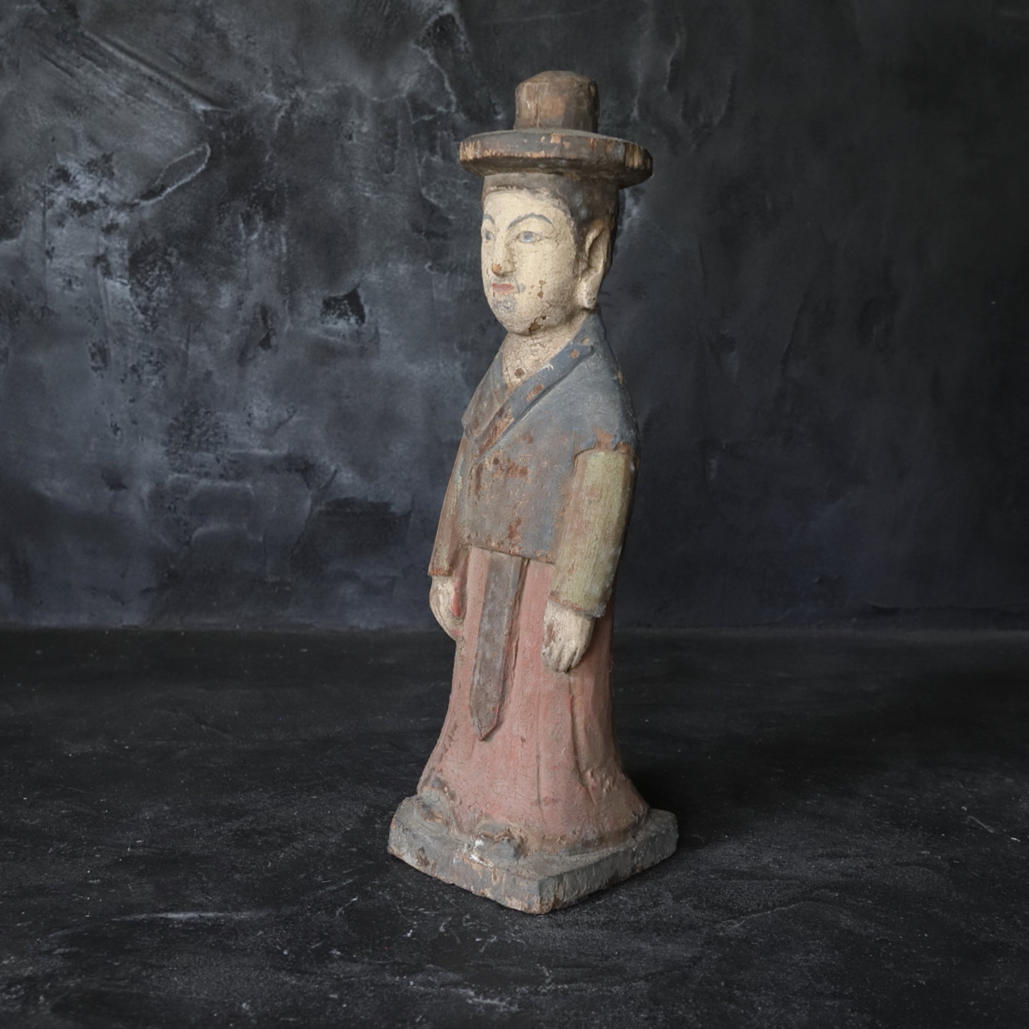 Korean Antique wooden statue b Joseon Dynasty/1392-1897CE