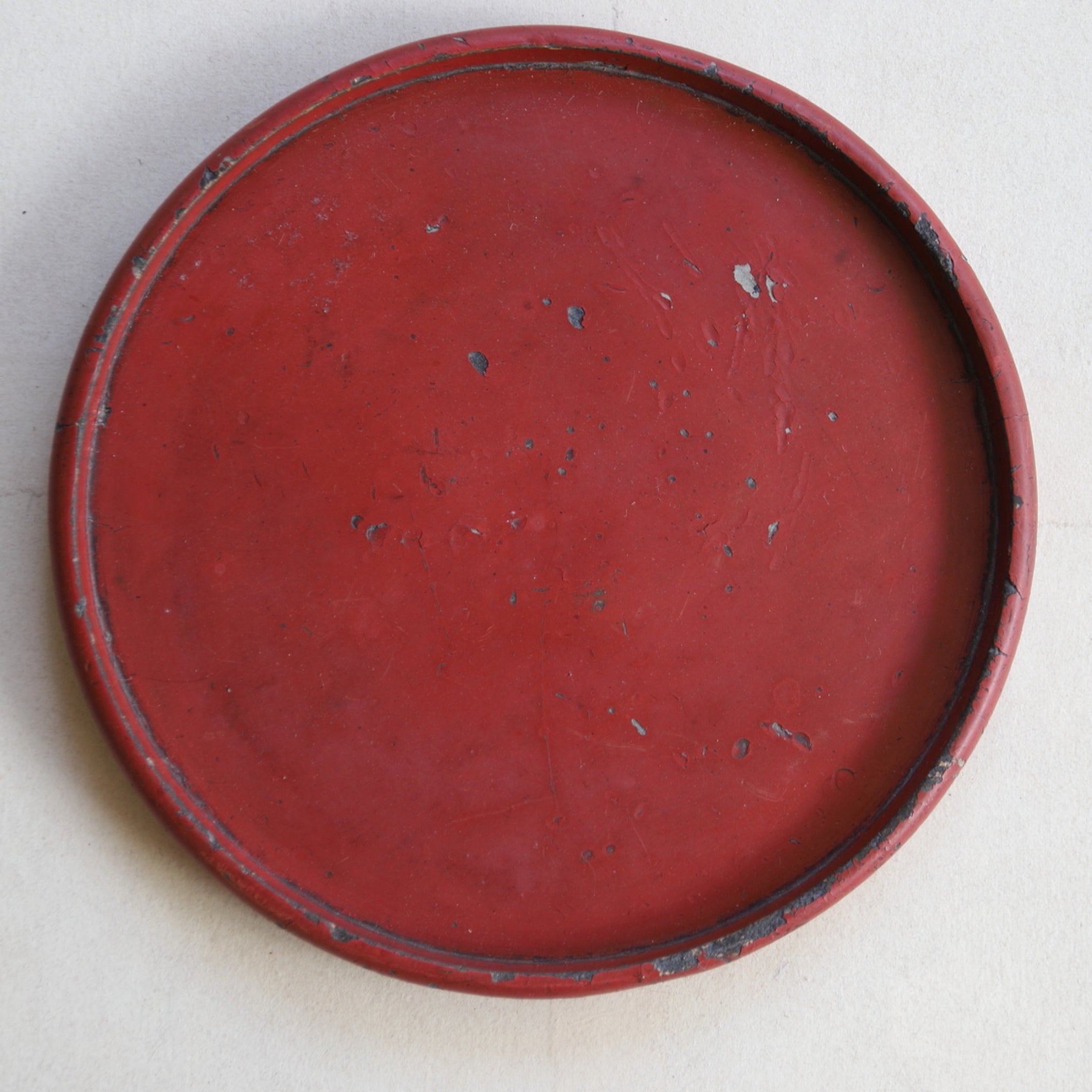 antique vermilion tray