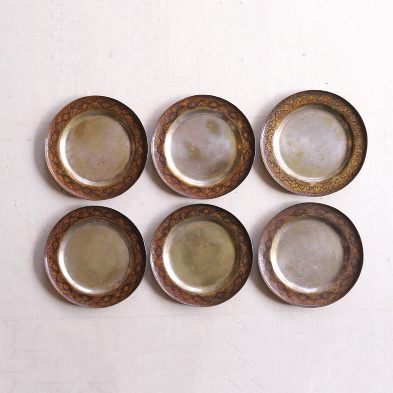 Old copper confectionery set 6 pieces