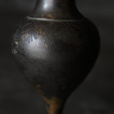 A pair of Chinese Antique Tang Bronze Flower Vase Qing Dynasty/1616-1911CE