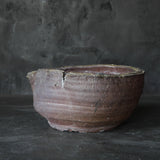 Antique Tokoname Torn Katakuchi Large Bowl Muromachi/1336-1573CE