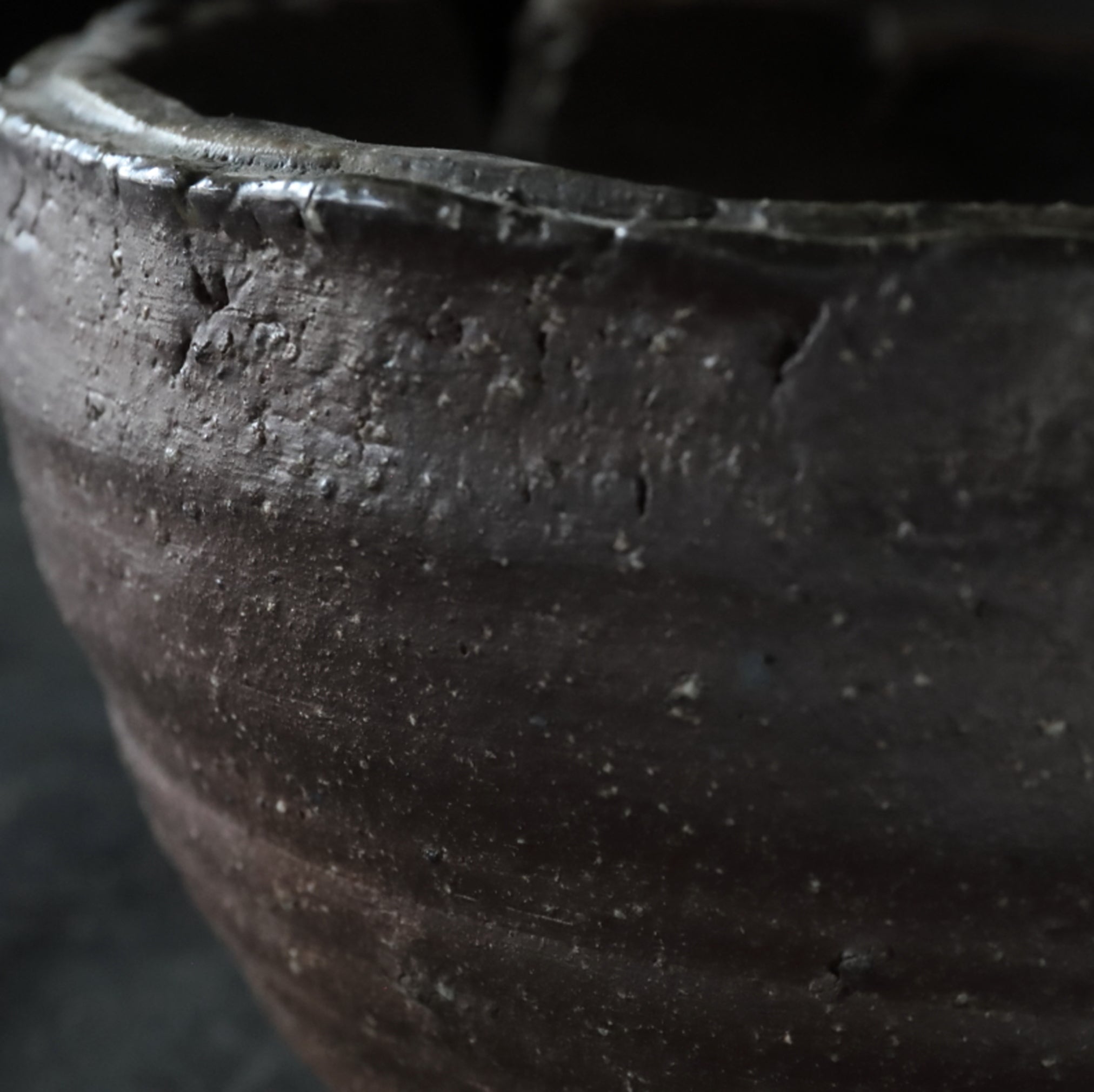 Antique Tokoname Torn Katakuchi Large Bowl Muromachi/1336-1573CE