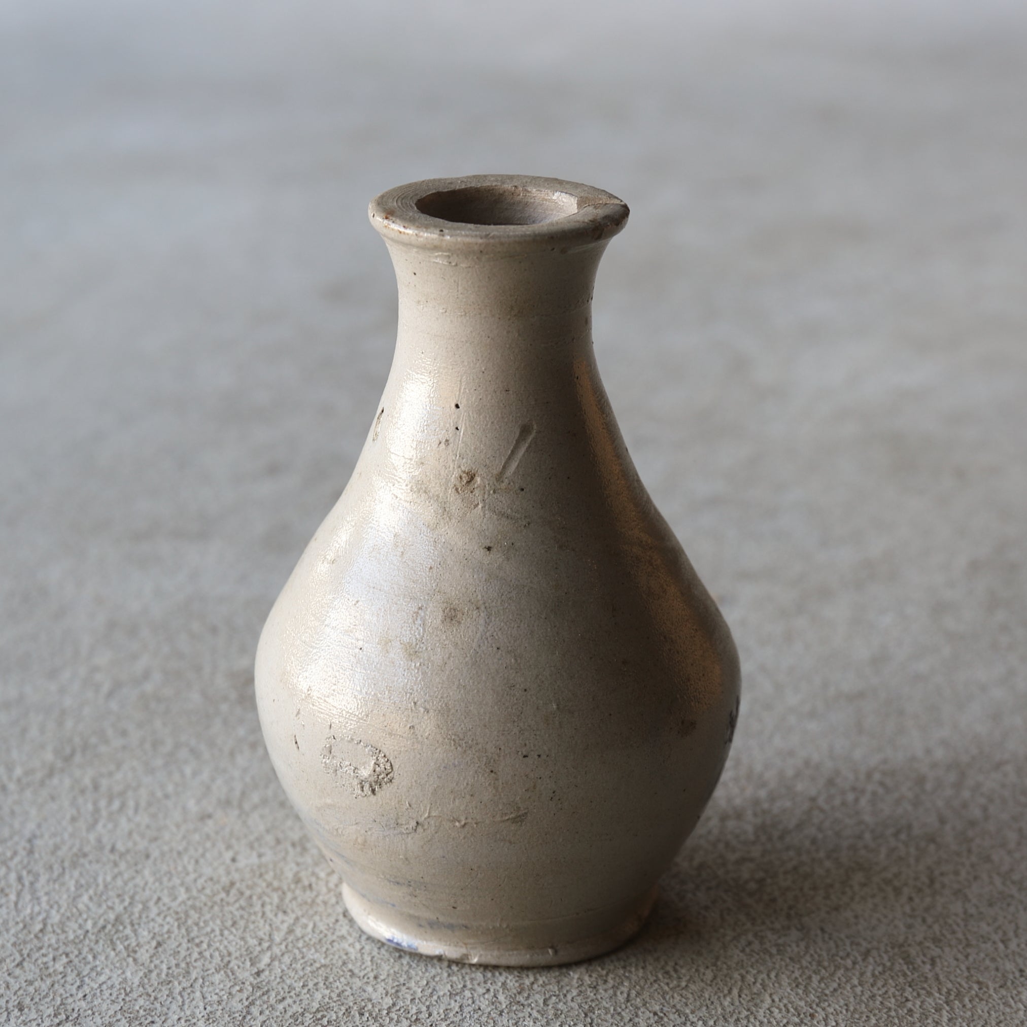 German Antique Stone Wear Salt Glaze Compura soy sauce bottle 16th-19th century