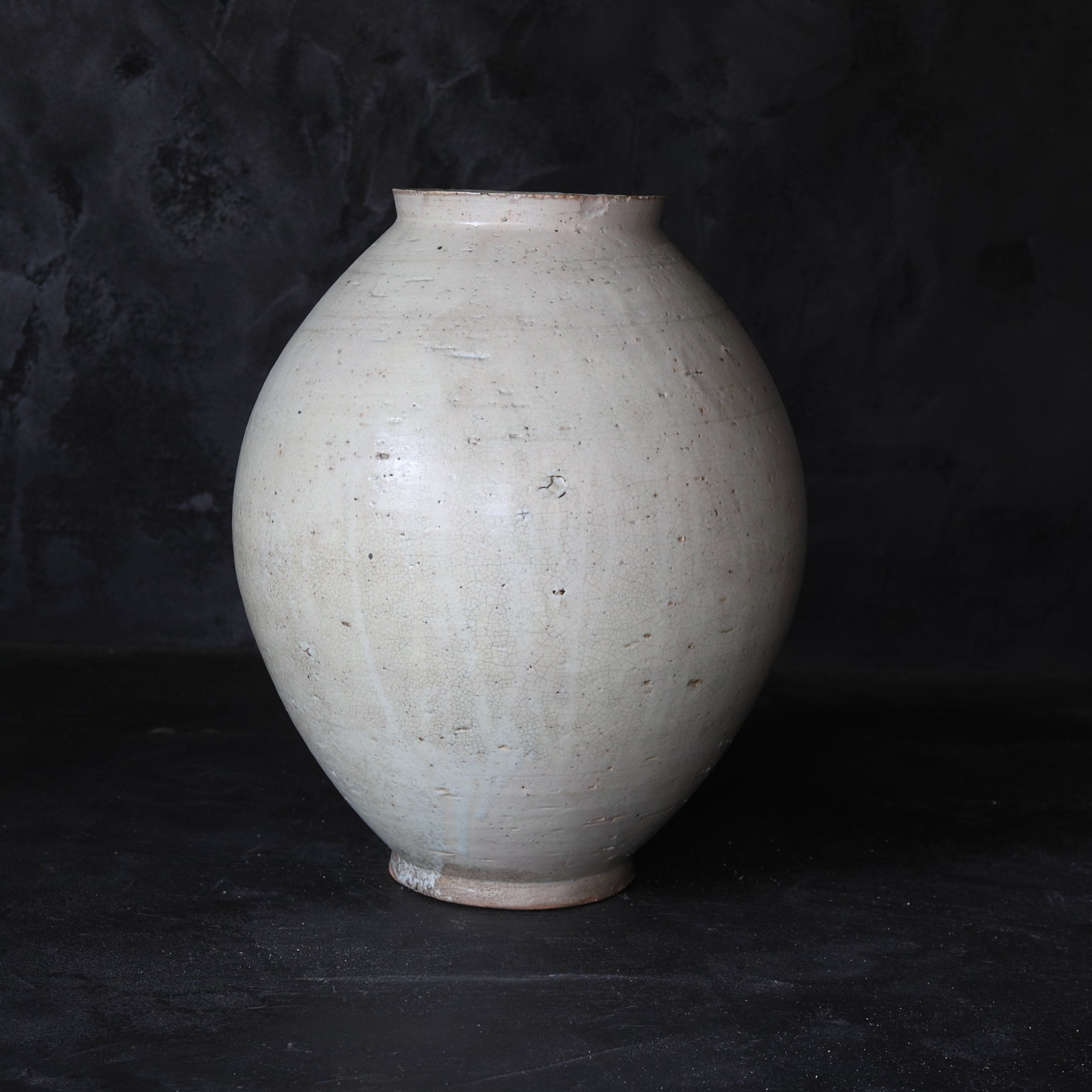 Korean Antique white porcelain lantern jar Joseon Dynasty/1392-1897CE