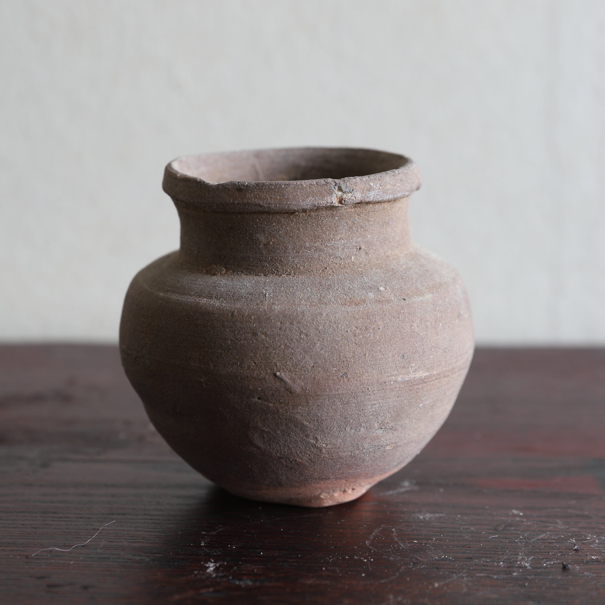 Ko-Seto Ash Glaze Small Pot Muromachi/1336-1573CE