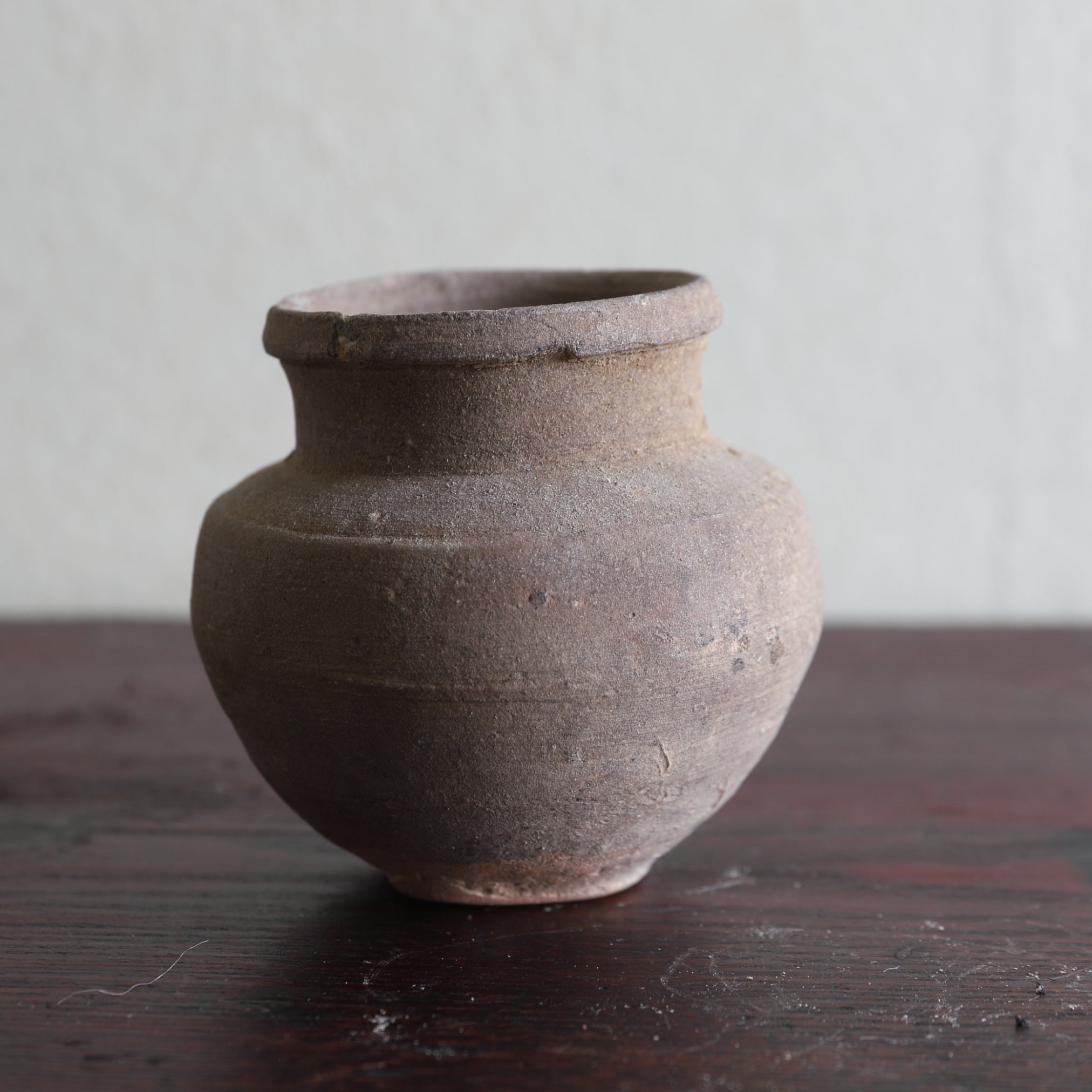 Ko-Seto Ash Glaze Small Pot Muromachi/1336-1573CE