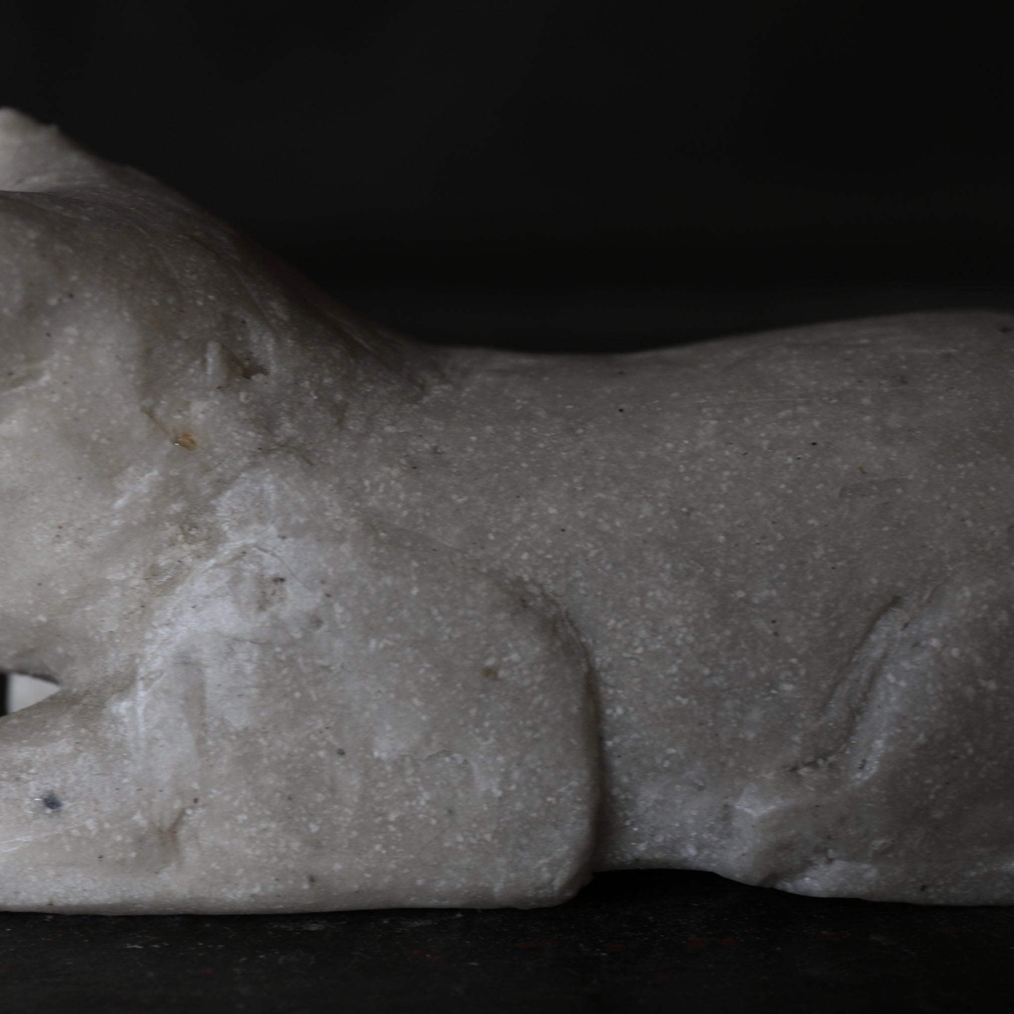 Stone carving cat