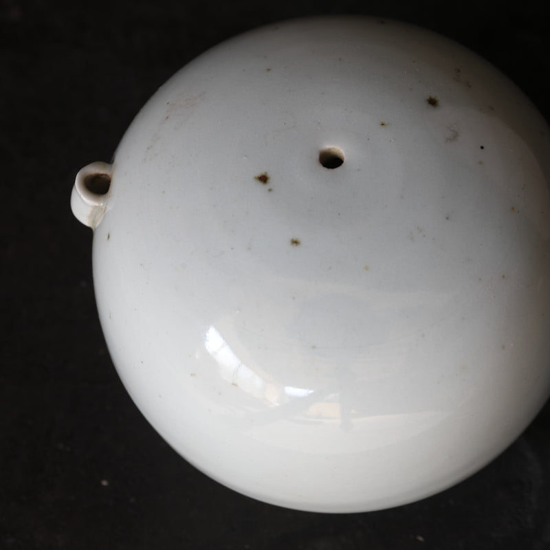 李朝時代 白磁製 桃形水滴 書道具 朝鮮古陶 珍品 入手困難 陶器WWTT022